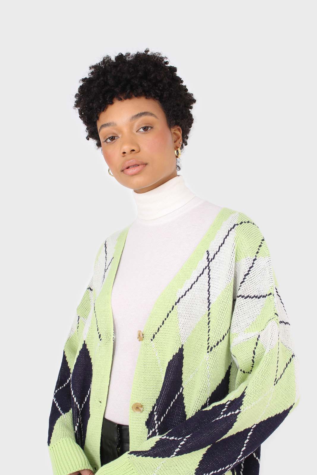 Light green and navy argyle cardigan_8
