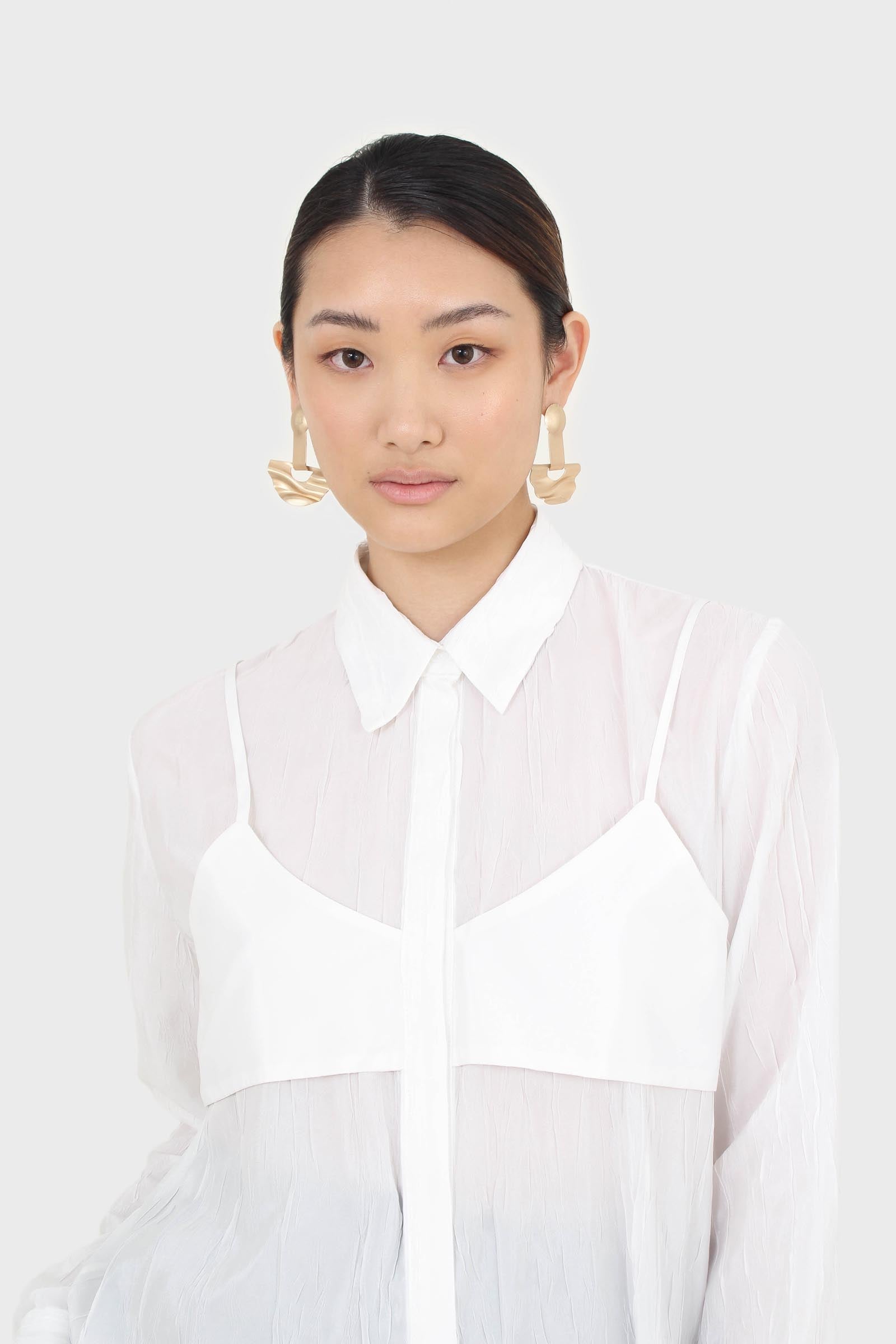 White bustier wrinkle blouse_2