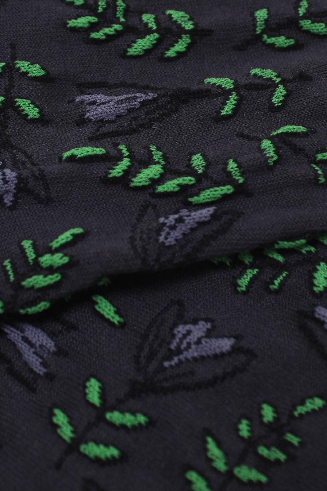 Charcoal botanical socks_2