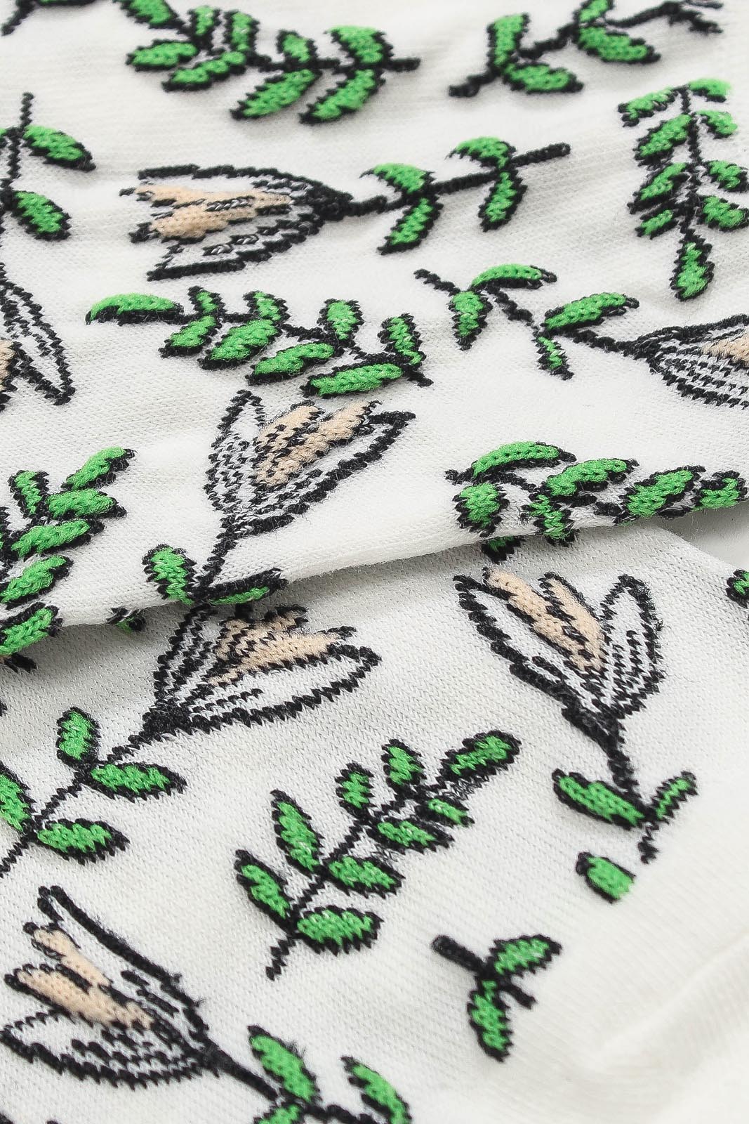 Ivory botanical socks_2