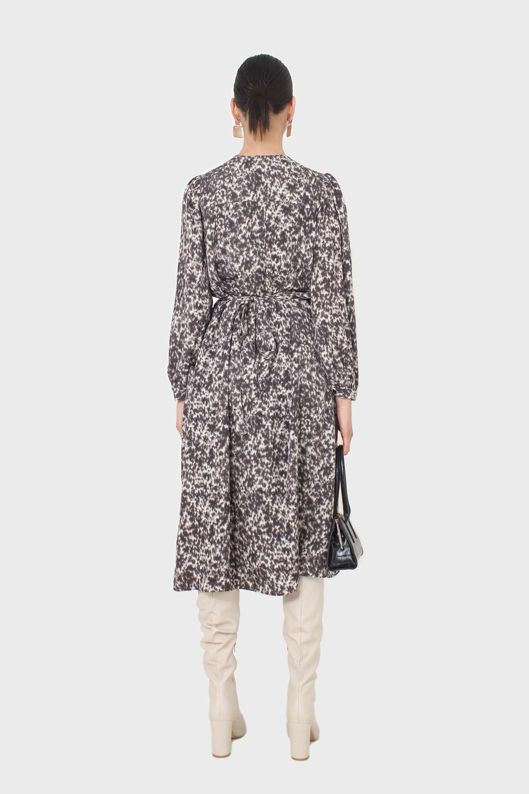 Grey and ivory dapple print maxi dress_2