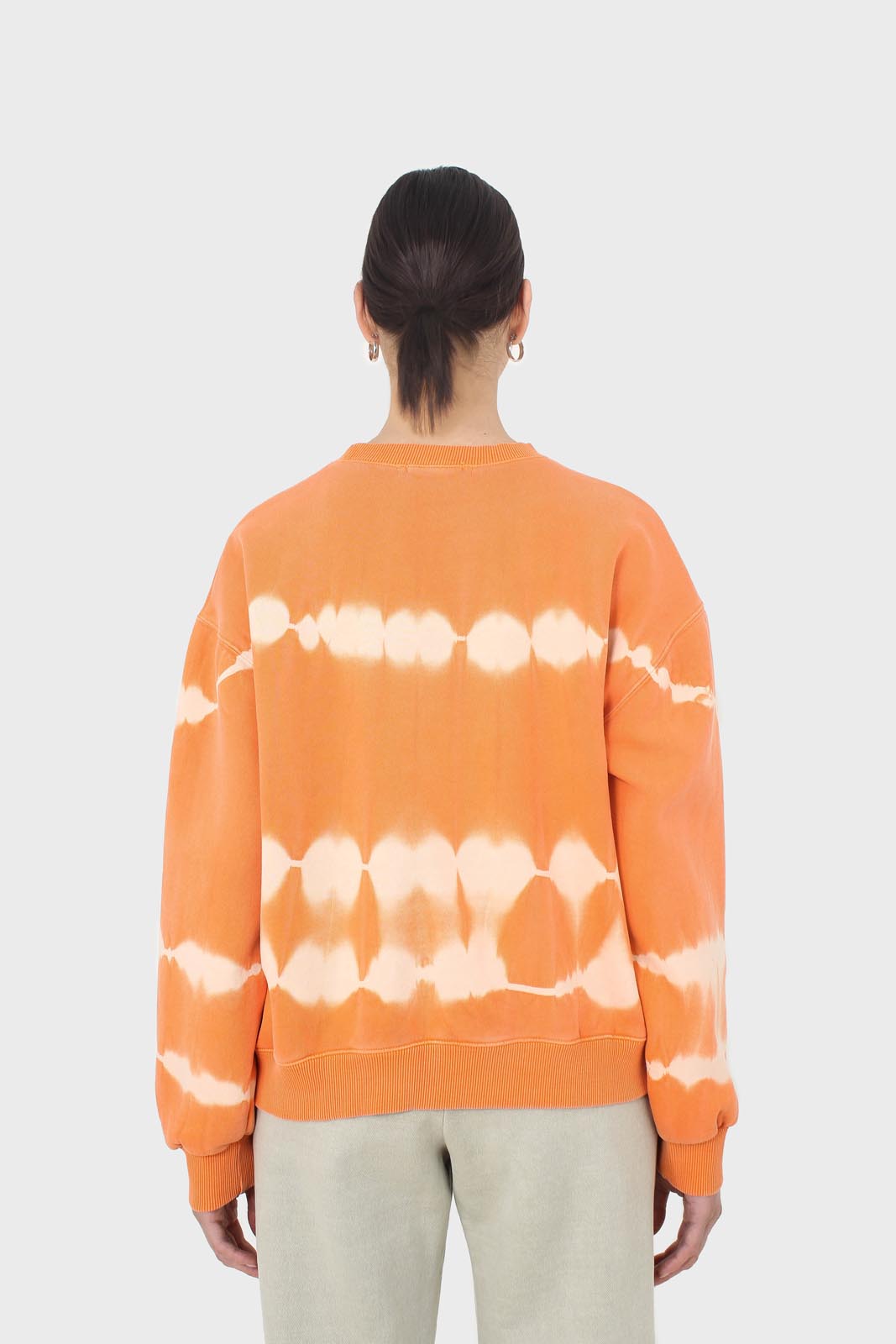 Orange tie dye crewneck sweatshirt_5