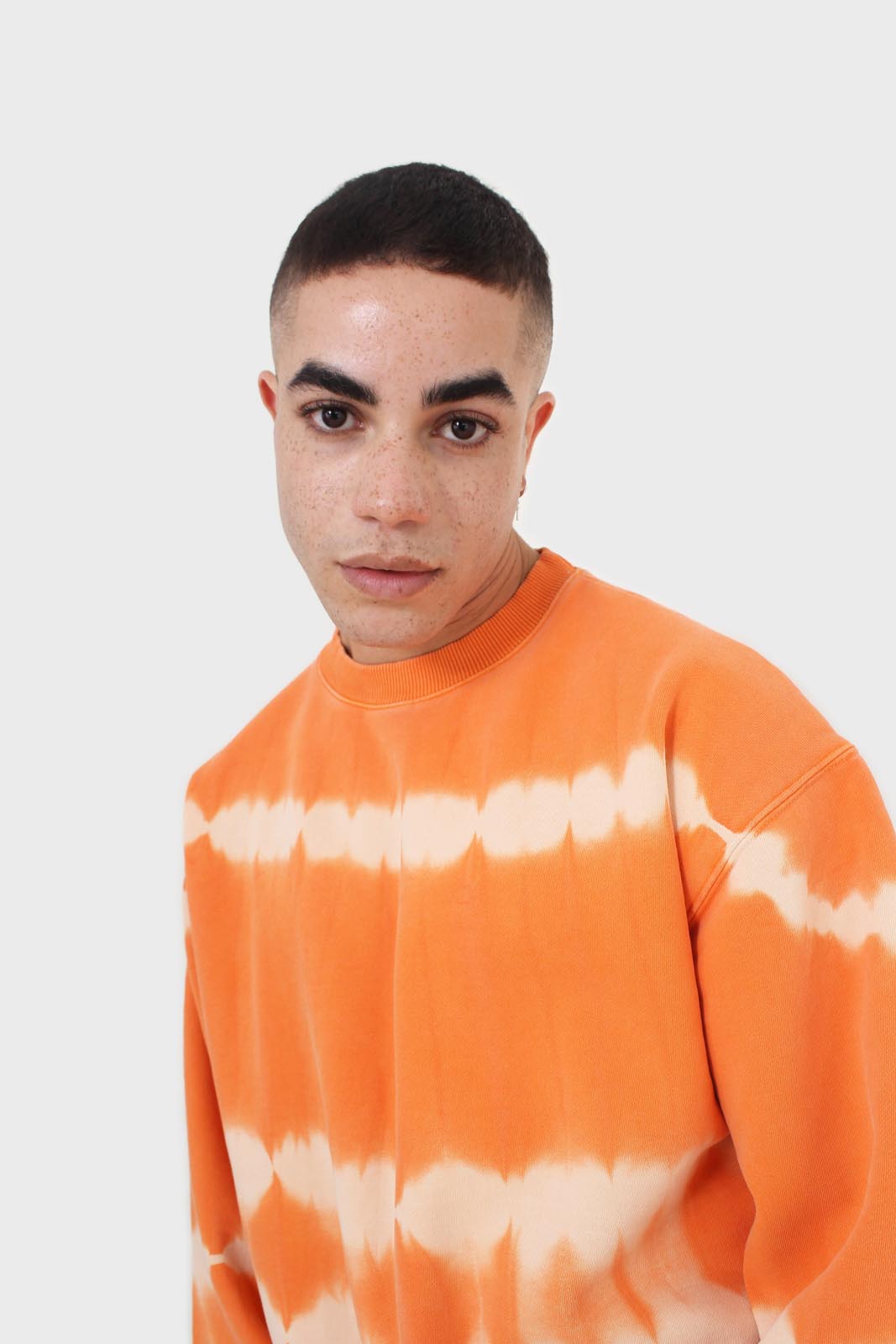 Orange tie dye crewneck sweatshirt_13