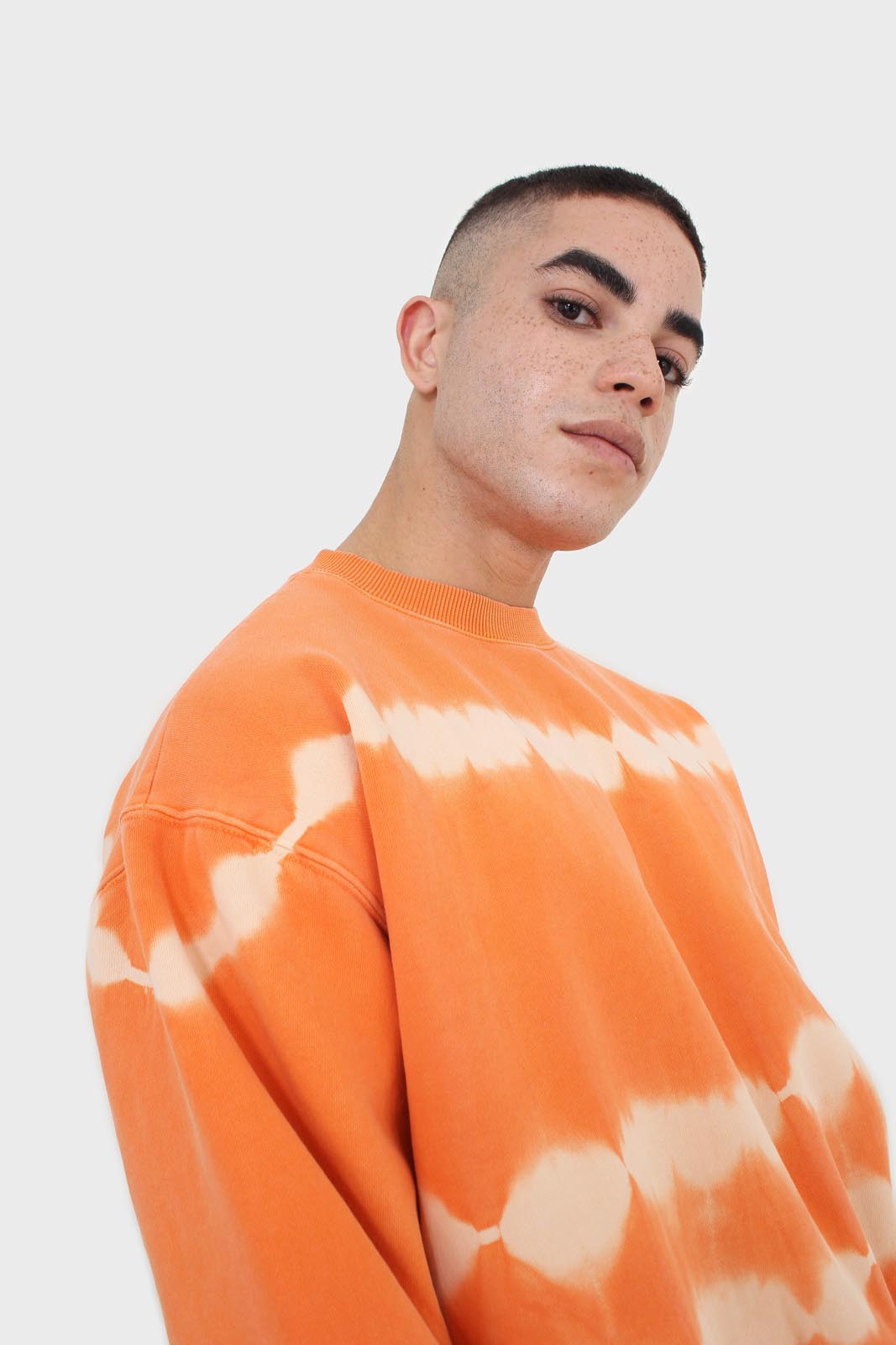 Orange tie dye crewneck sweatshirt_10