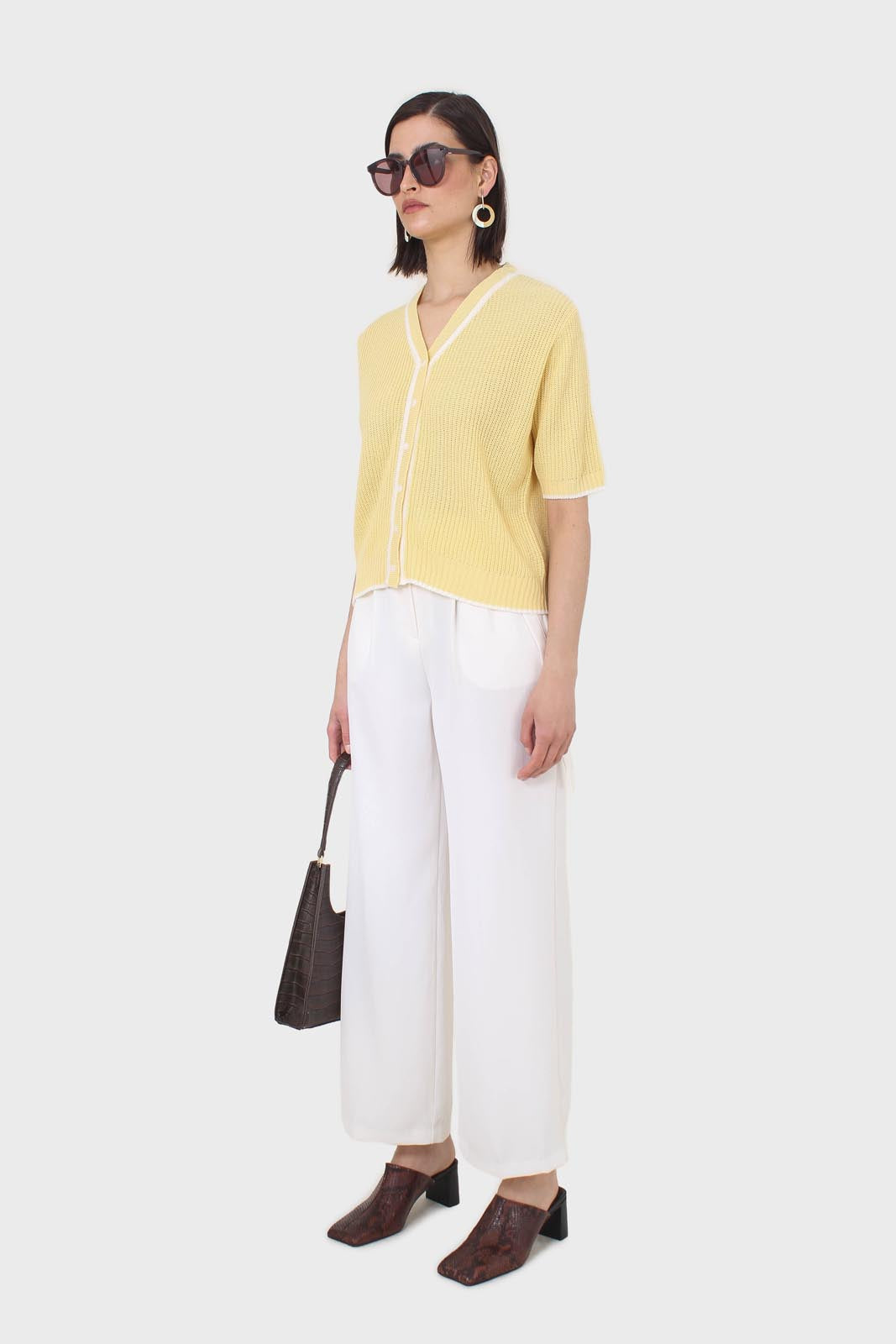 Yellow and ivory trim cardigan_5