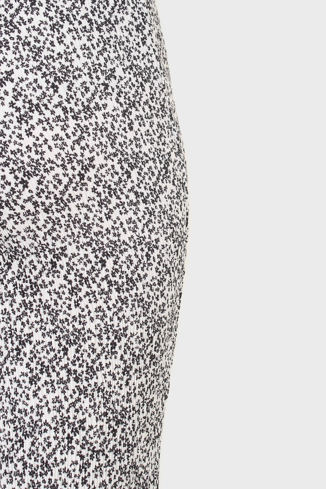 Ivory and charcoal dappled flare trousers_6