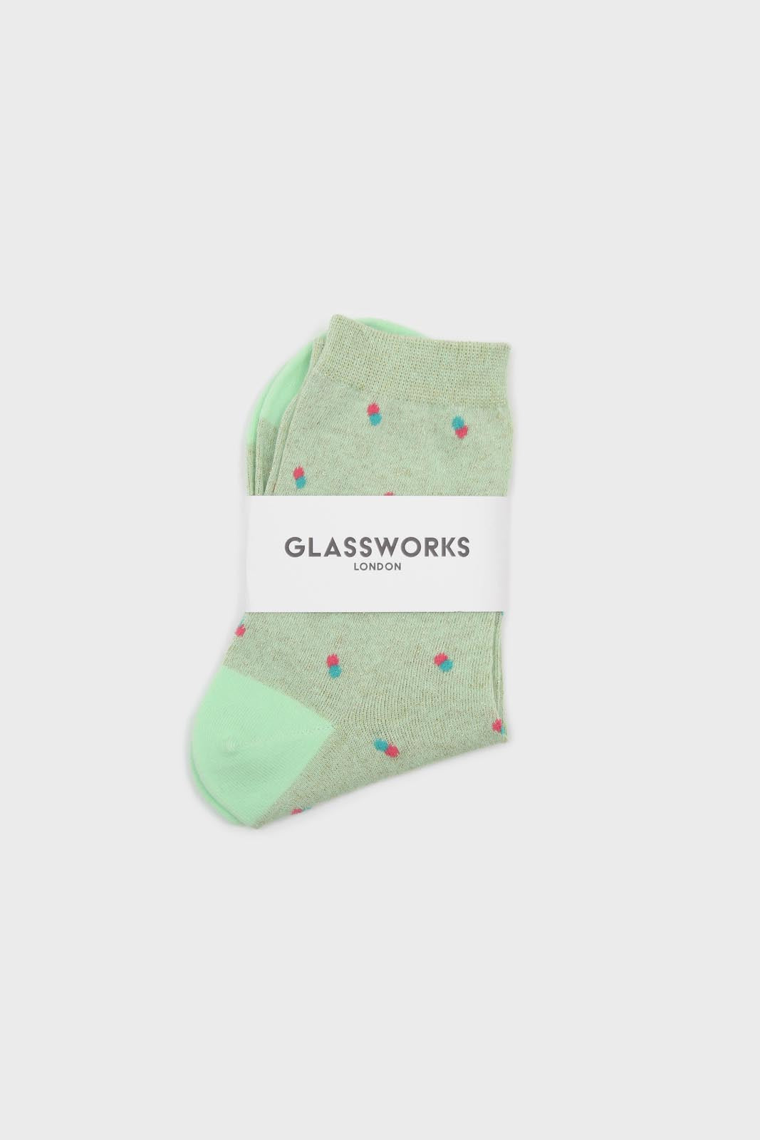 Green double dot socks_4