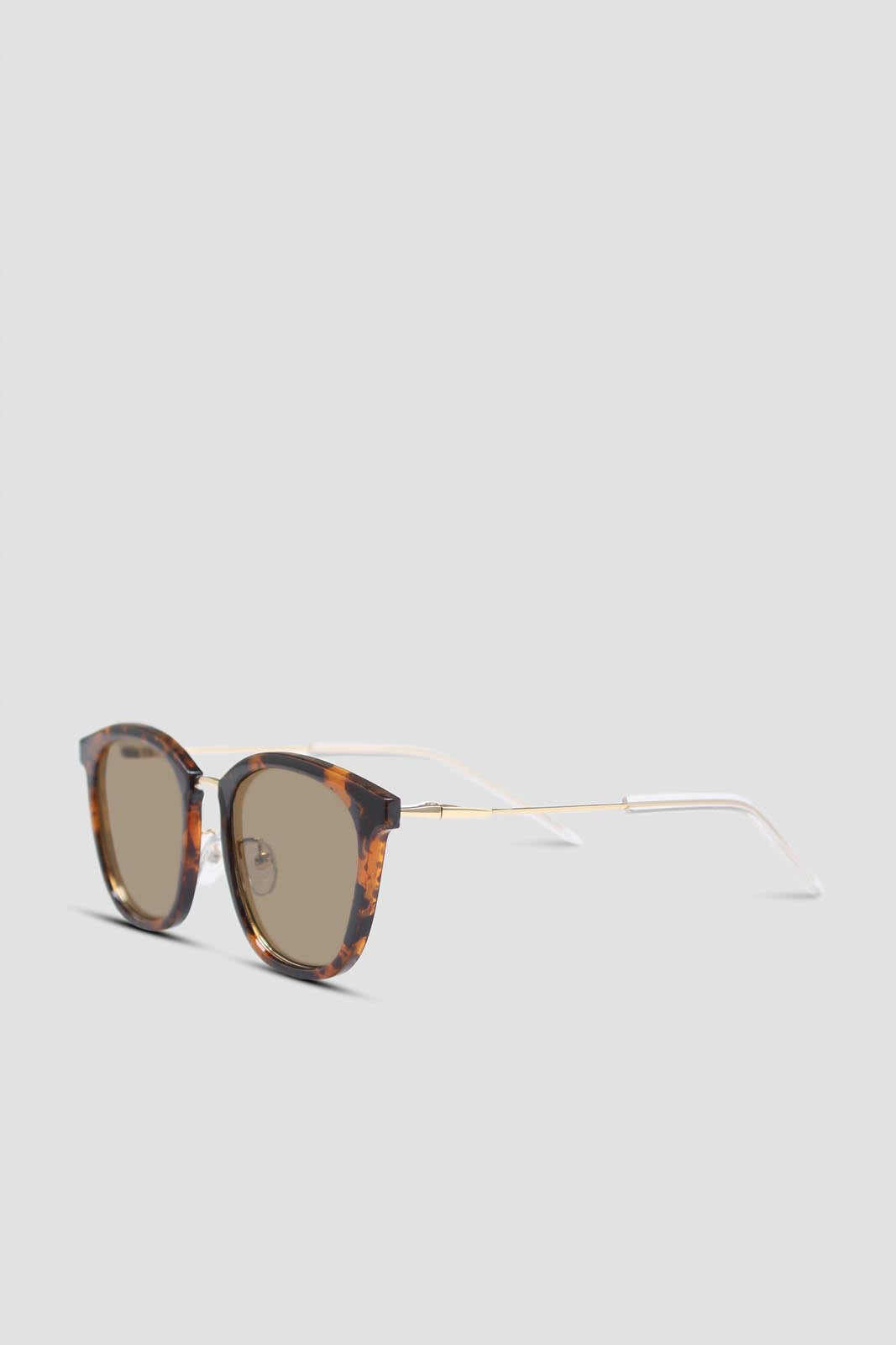 Tortoise shell and gold arm classic sunglasses_4