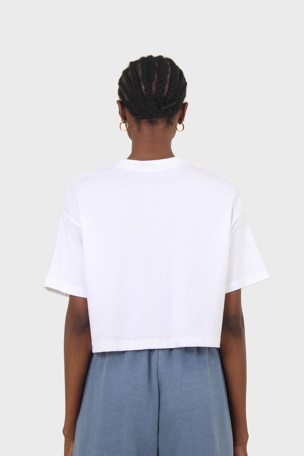 White perfect cropped short sleeve tee_5