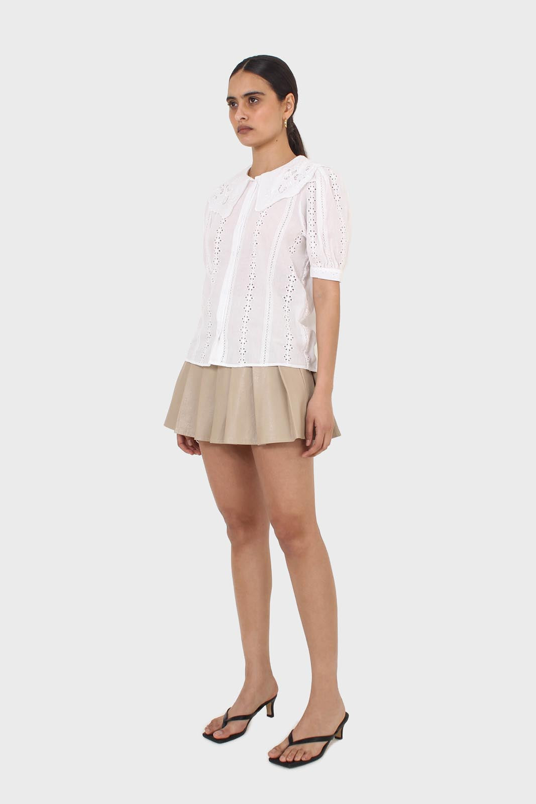 Ivory broderie anglaise large collar blouse_5