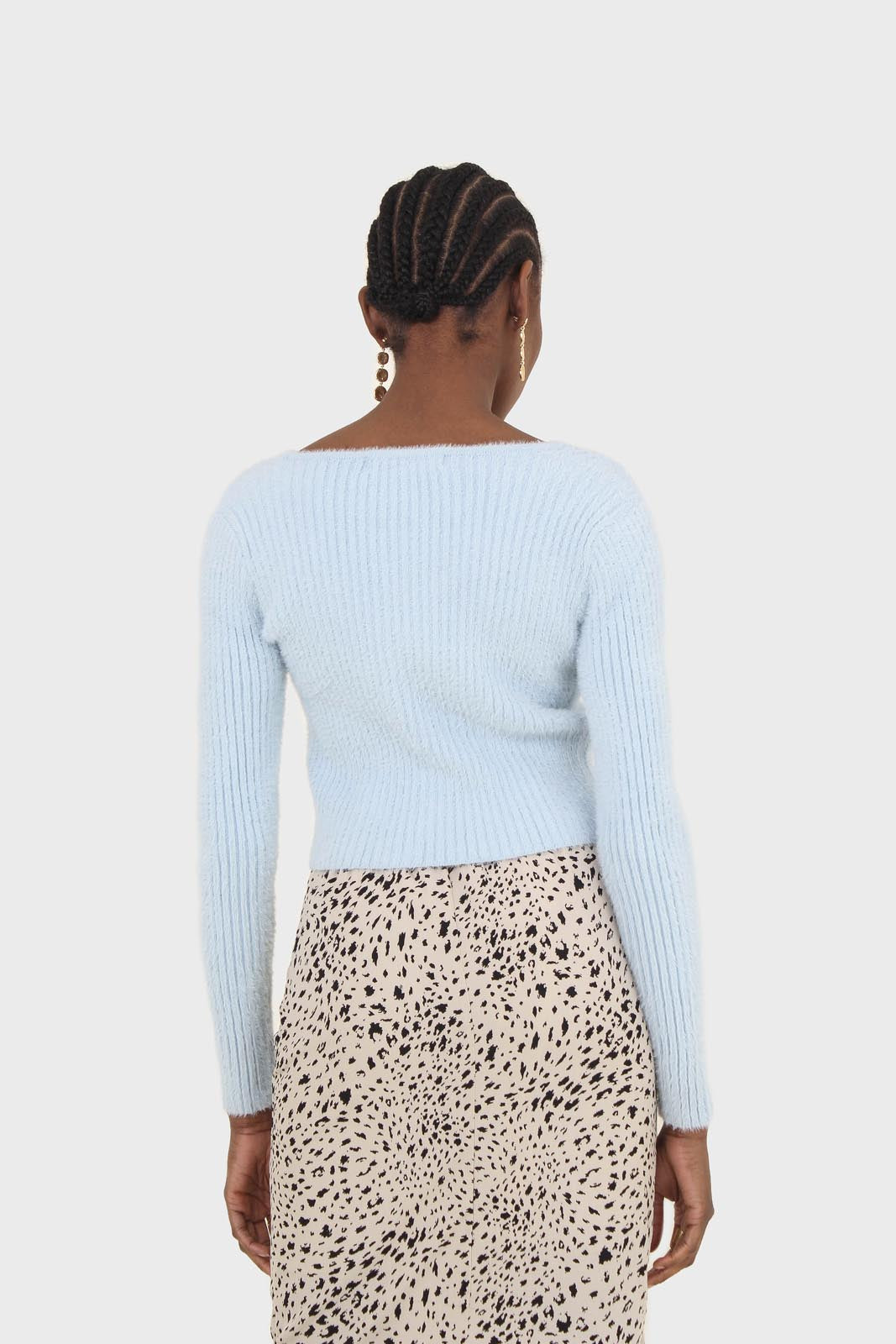 Baby blue ribbed zip cardigan_3