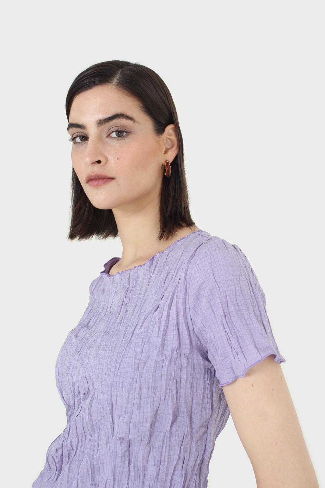 Lilac wrinkled short sleeved tee_3