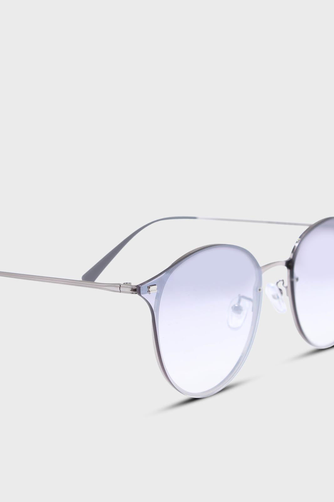 Grey gradient frameless sunglasses_4