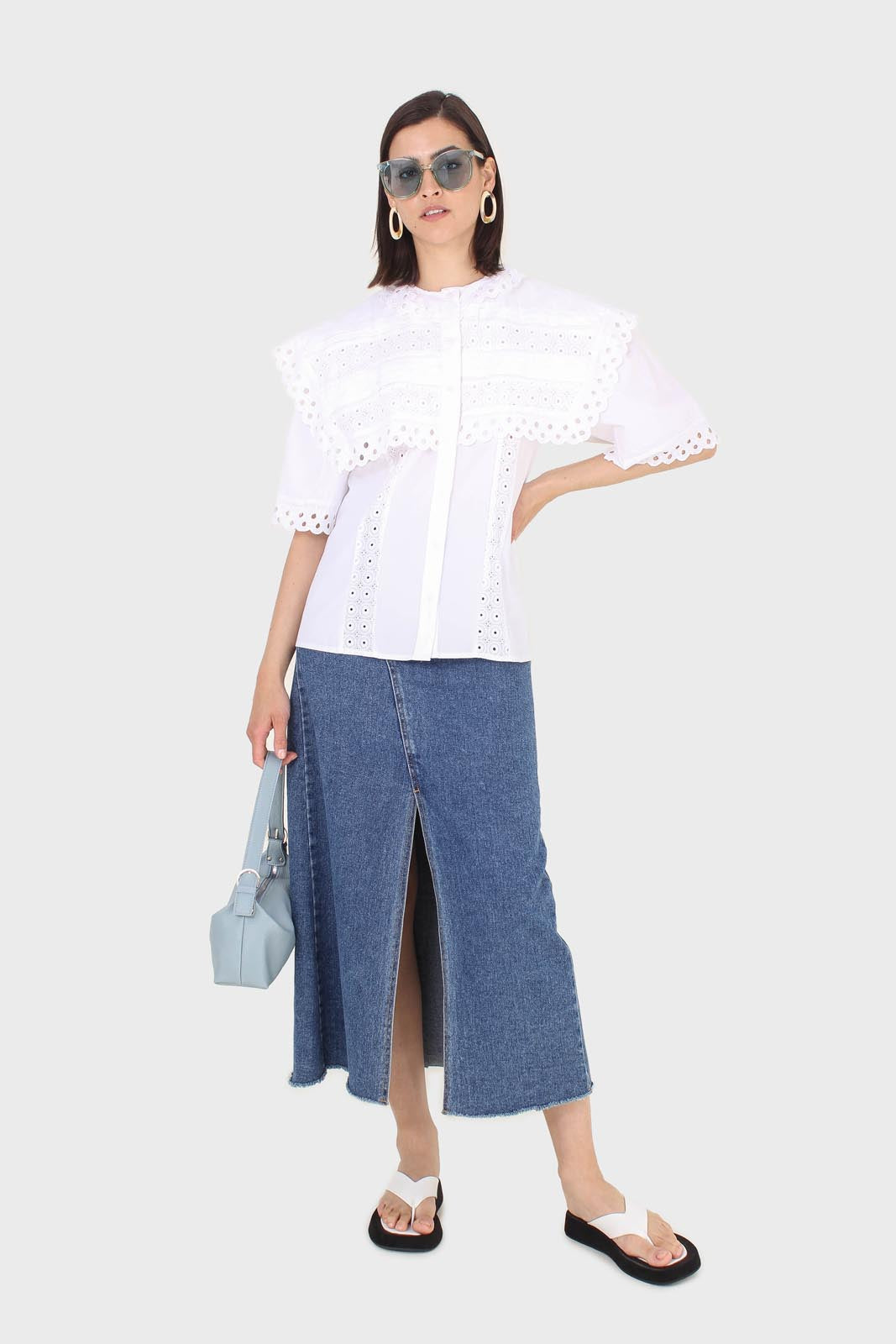 Ivory broderie anglaise oversized yoke blouse_4