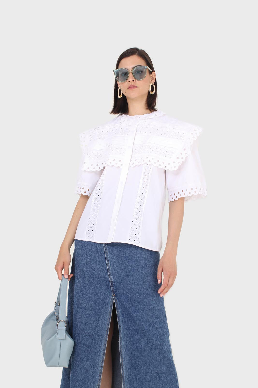 Ivory broderie anglaise oversized yoke blouse_1