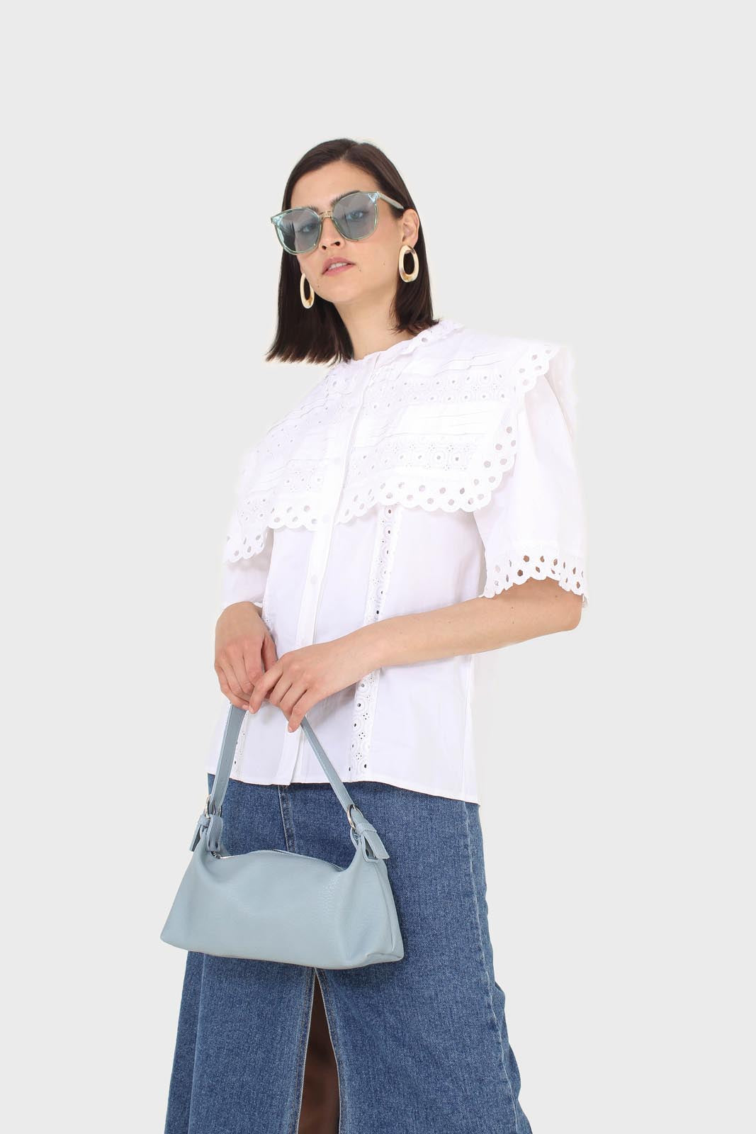 Ivory broderie anglaise oversized yoke blouse_8