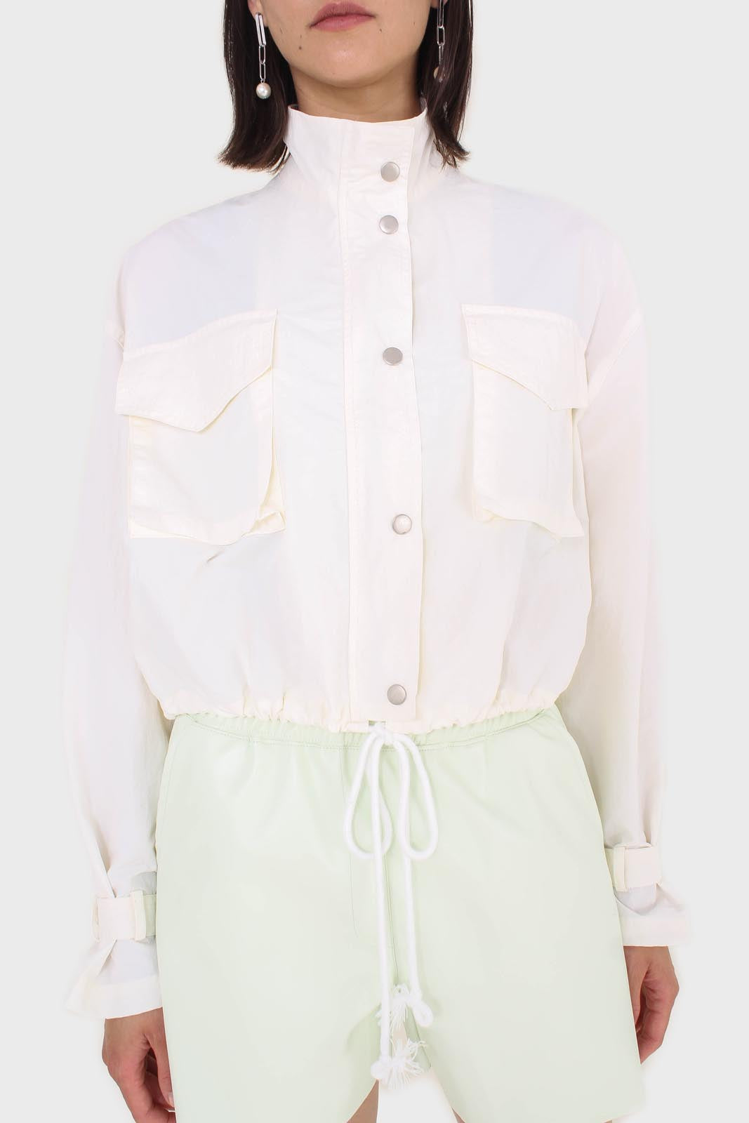 Ivory drawstring patch pocket windbreaker_10