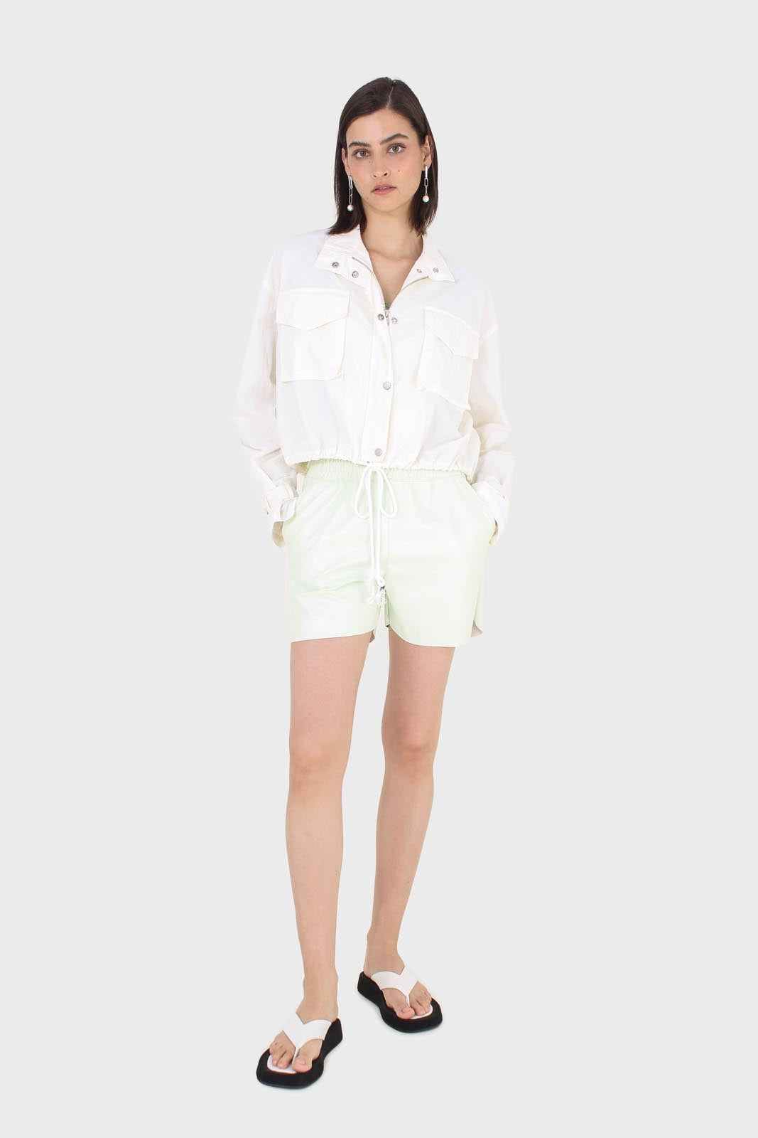 Ivory drawstring patch pocket windbreaker_3