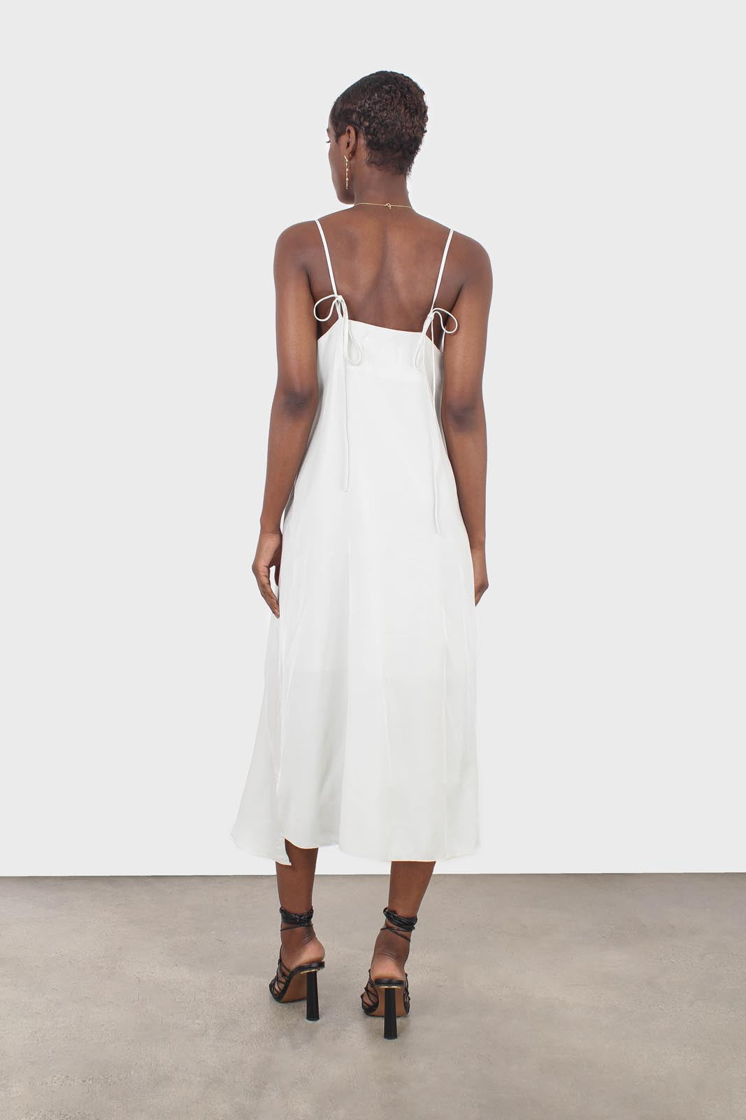 Mint thin strap asymmetric ruffle midi slip dress_2