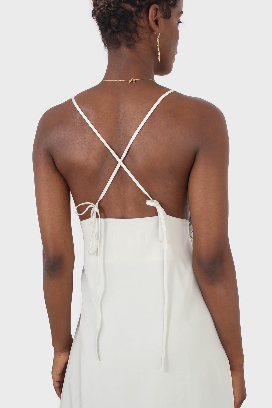 Mint thin strap asymmetric ruffle midi slip dress_4