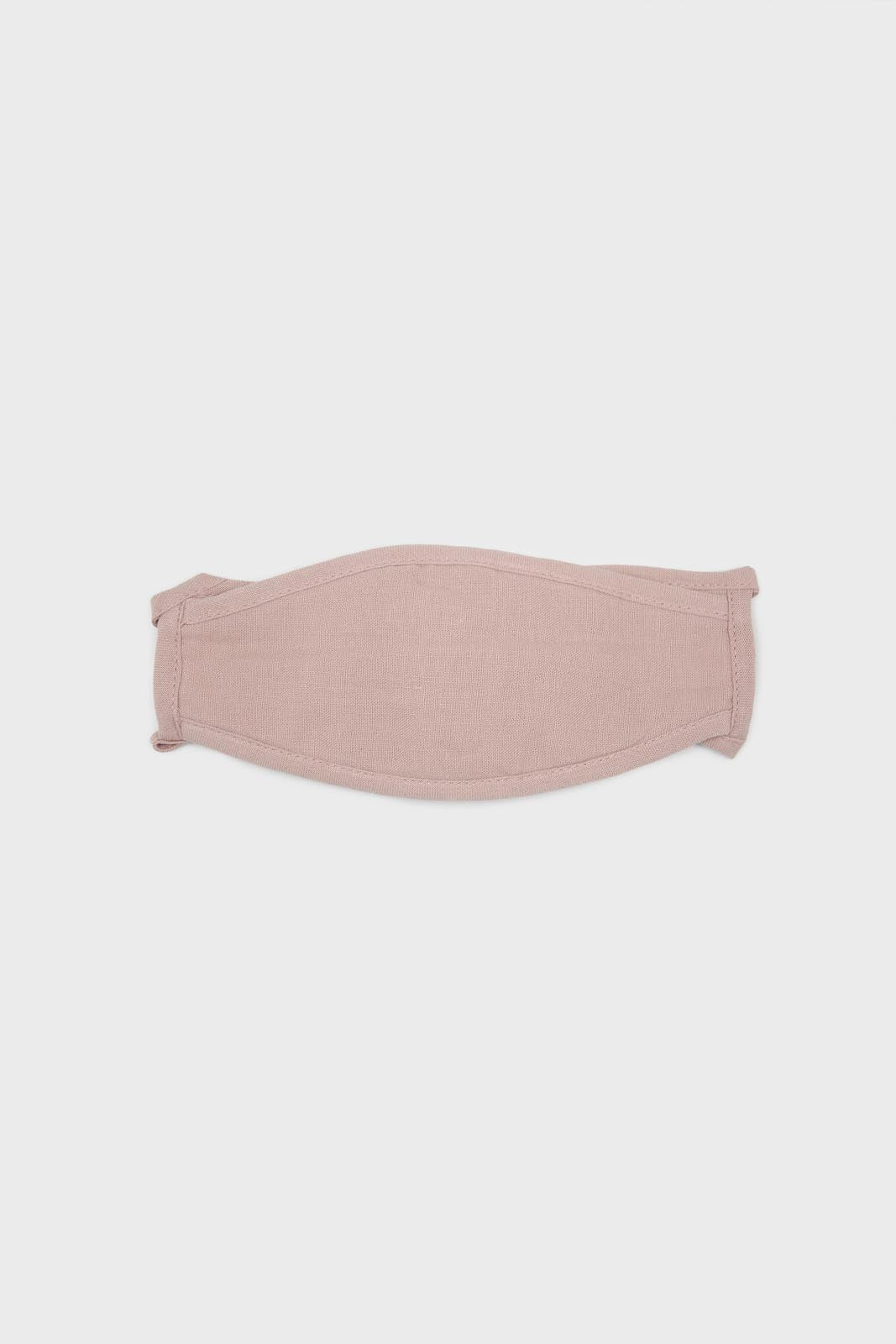 Pink linen face mask_2