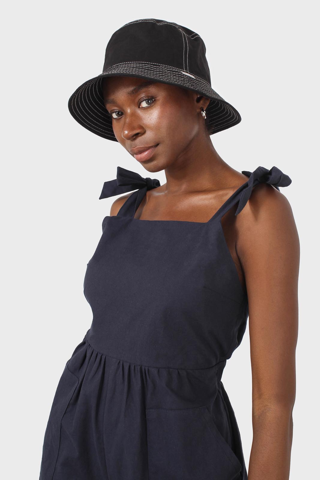 Navy open back tie strap jumpsuit_3