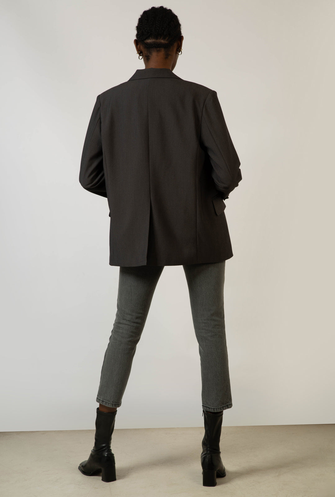 Grey smart single breasted blazer_3