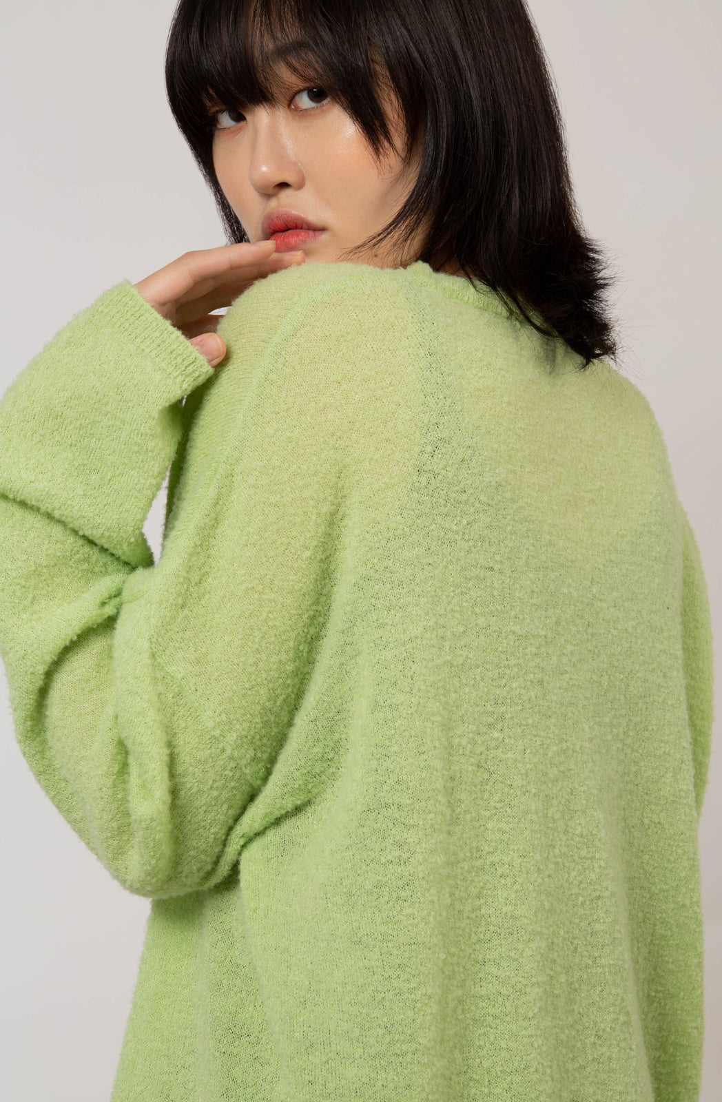 Bright green wool blend jumper_1