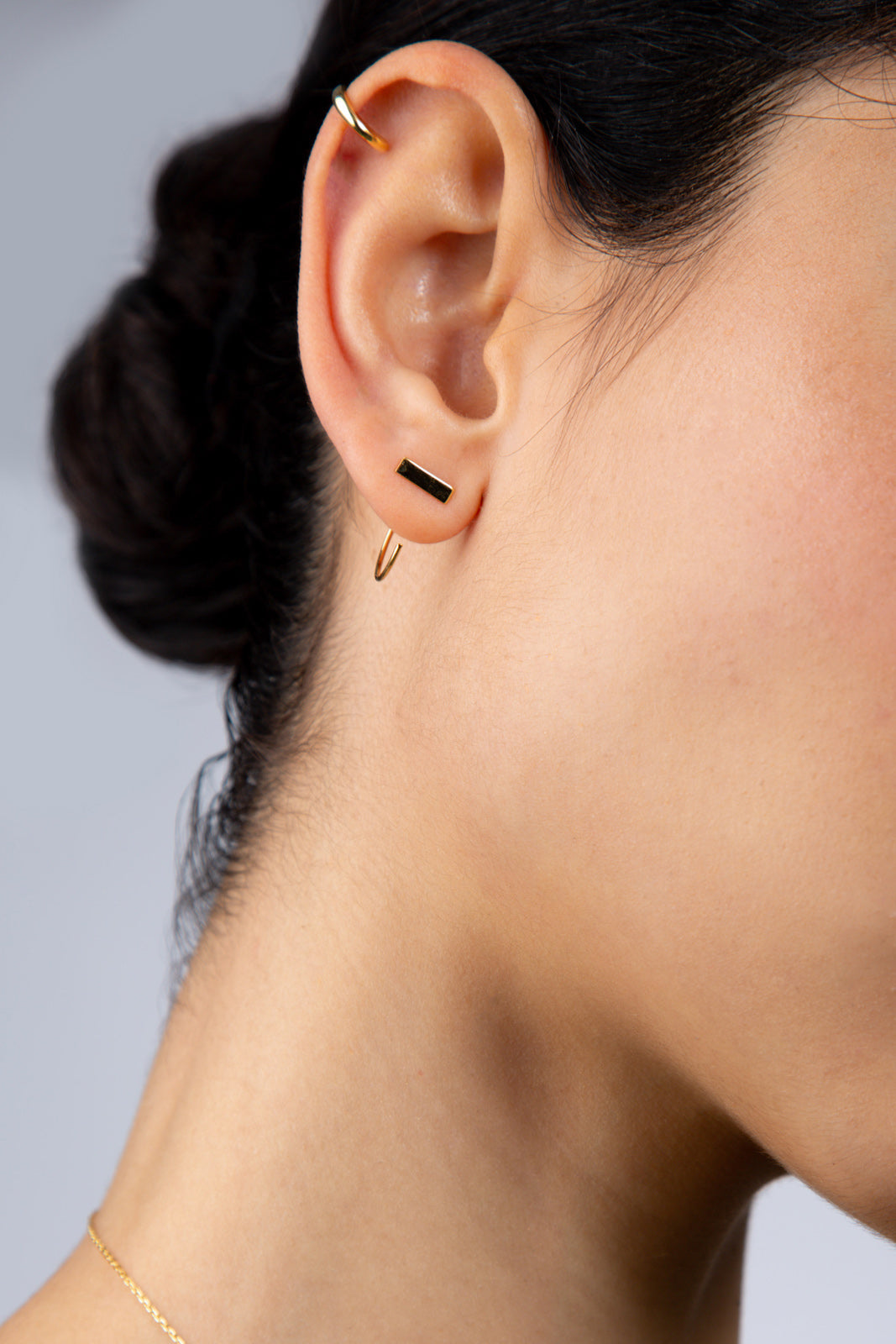 Gold rectangle half hoop_2