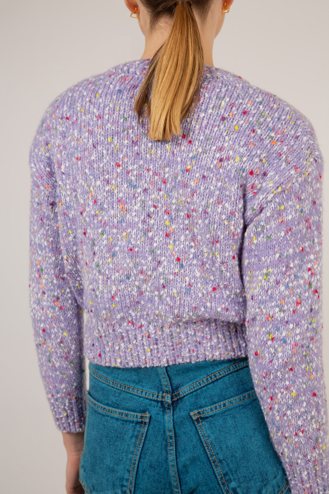 Purple rainbow flecked jumper_13