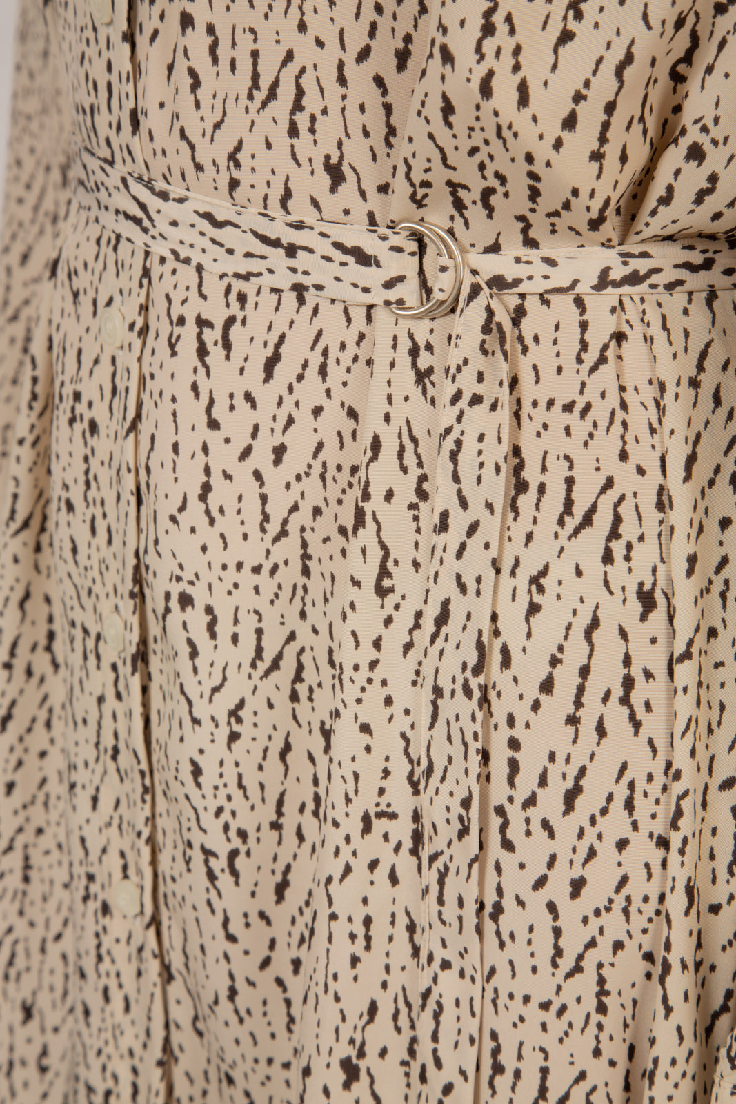 Ivory and black abstract print shirt dress_12