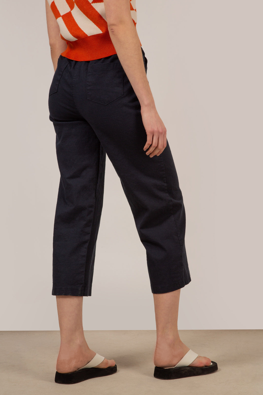 Navy wide leg trousers_5