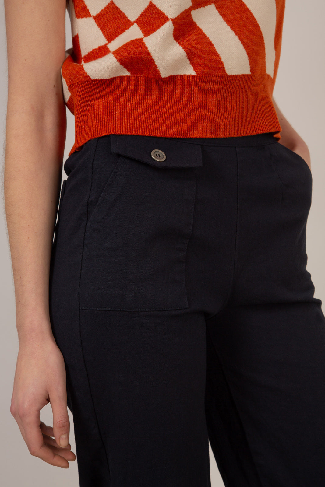 Navy wide leg trousers_4