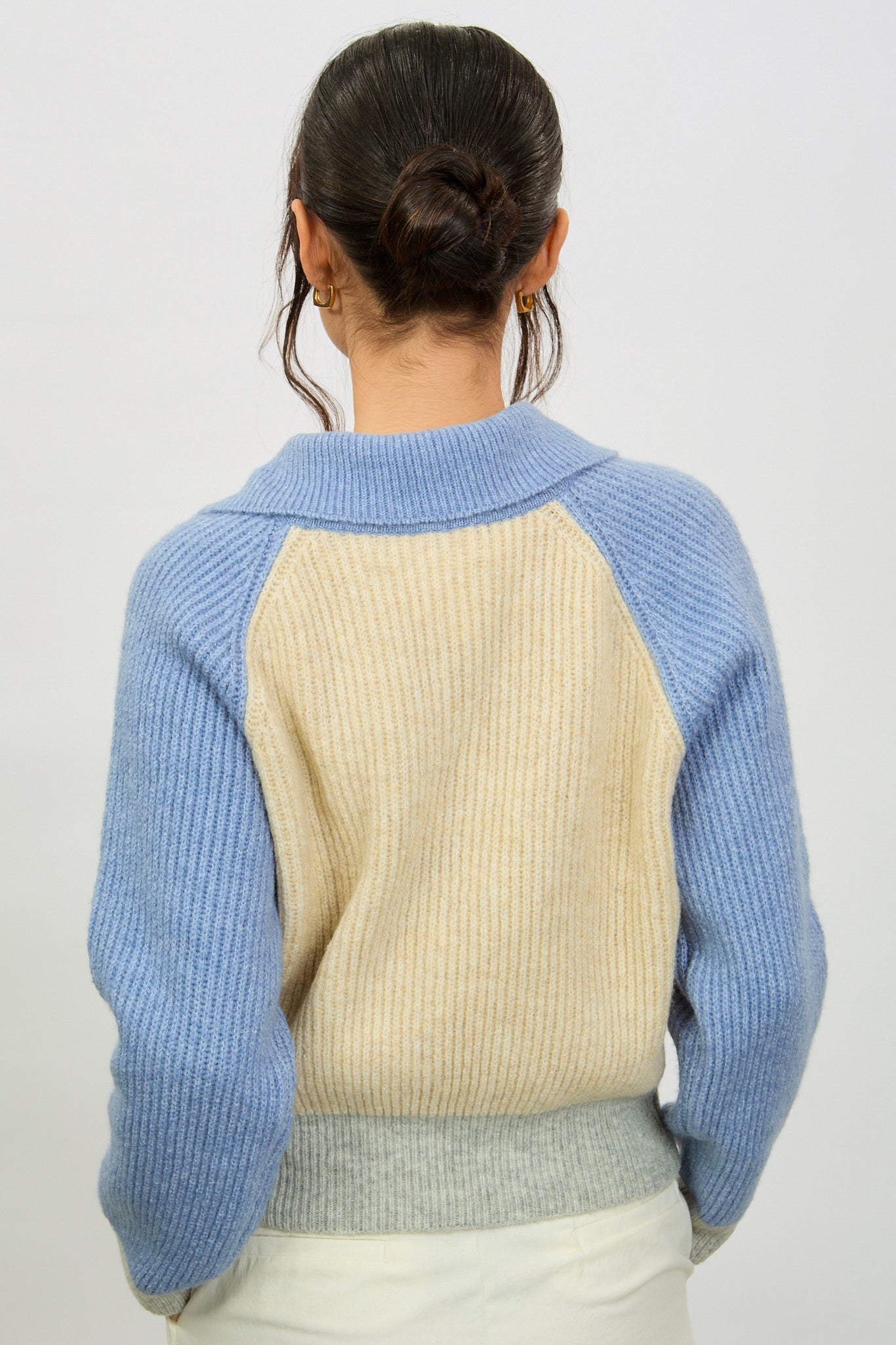 Baby blue and grey colourblock cardigan_2