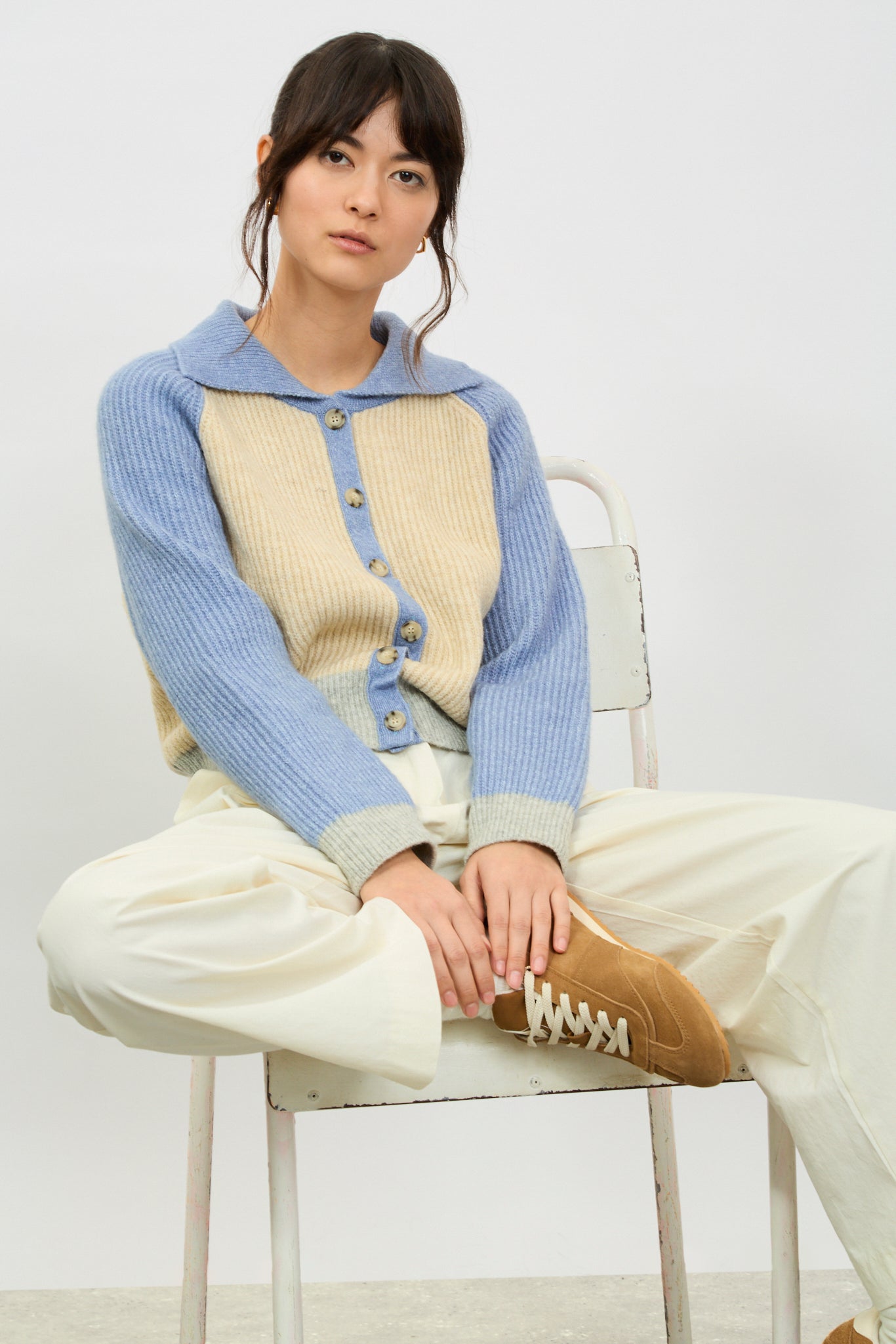 Baby blue and grey colourblock cardigan_5