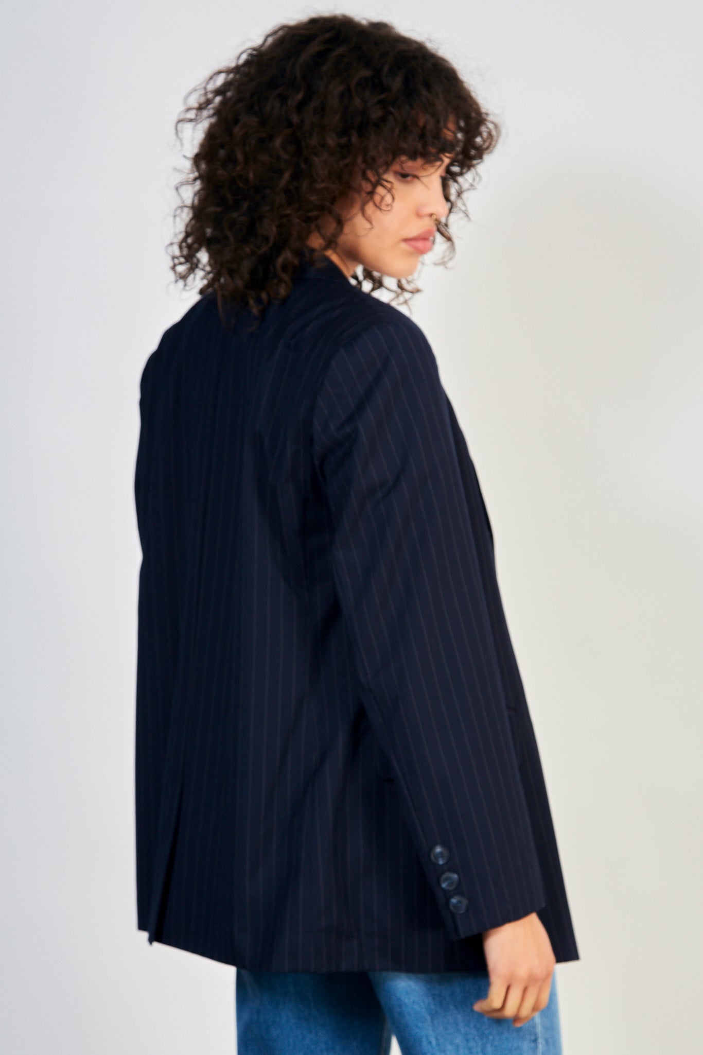 Navy pinstripe blazer_3