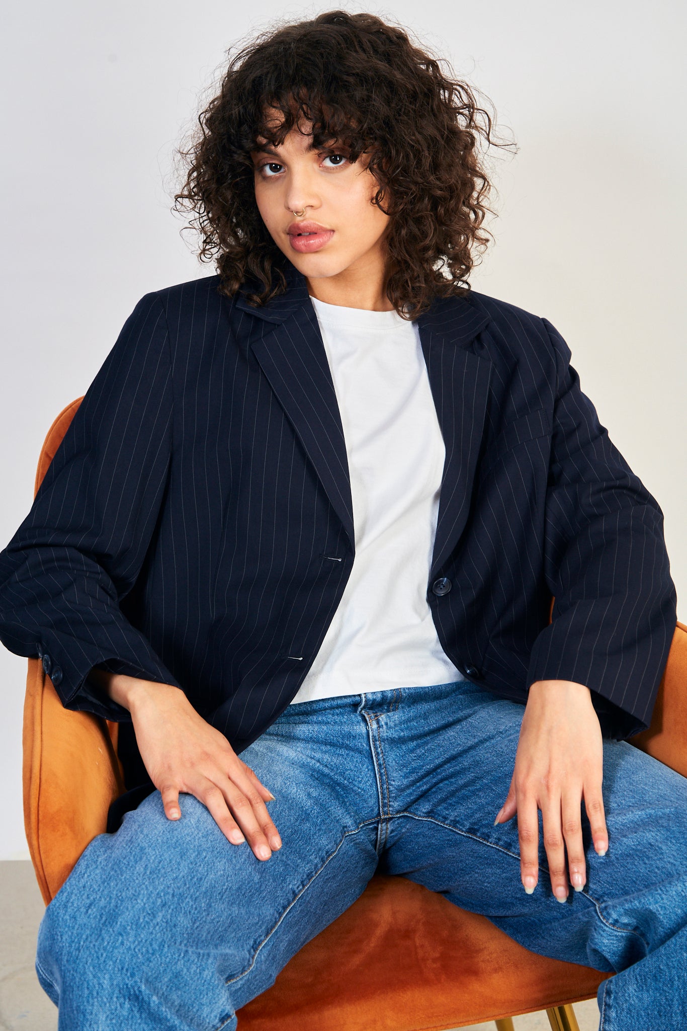 Navy pinstripe blazer_4