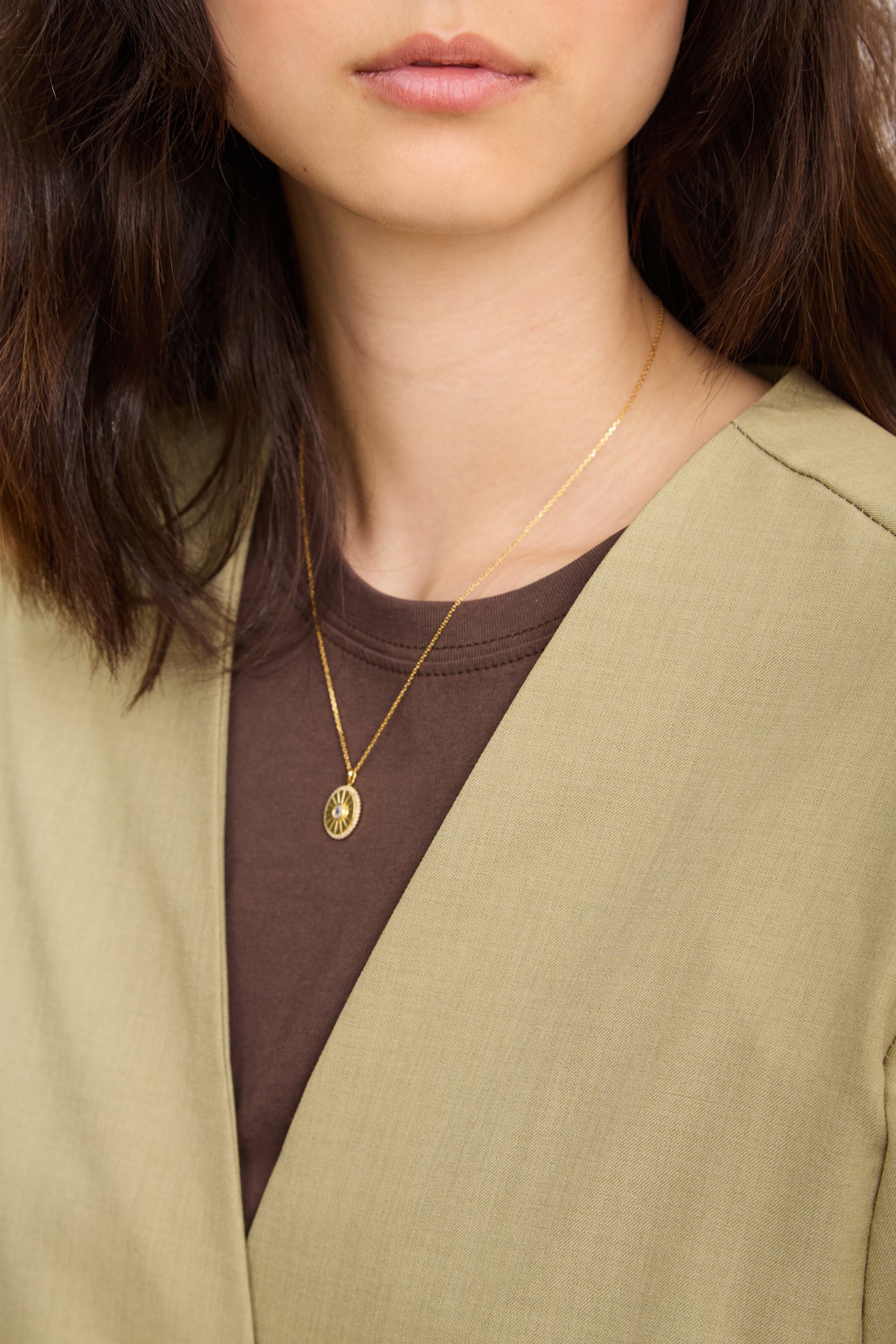 Beige boxy short sleeved jacket_4