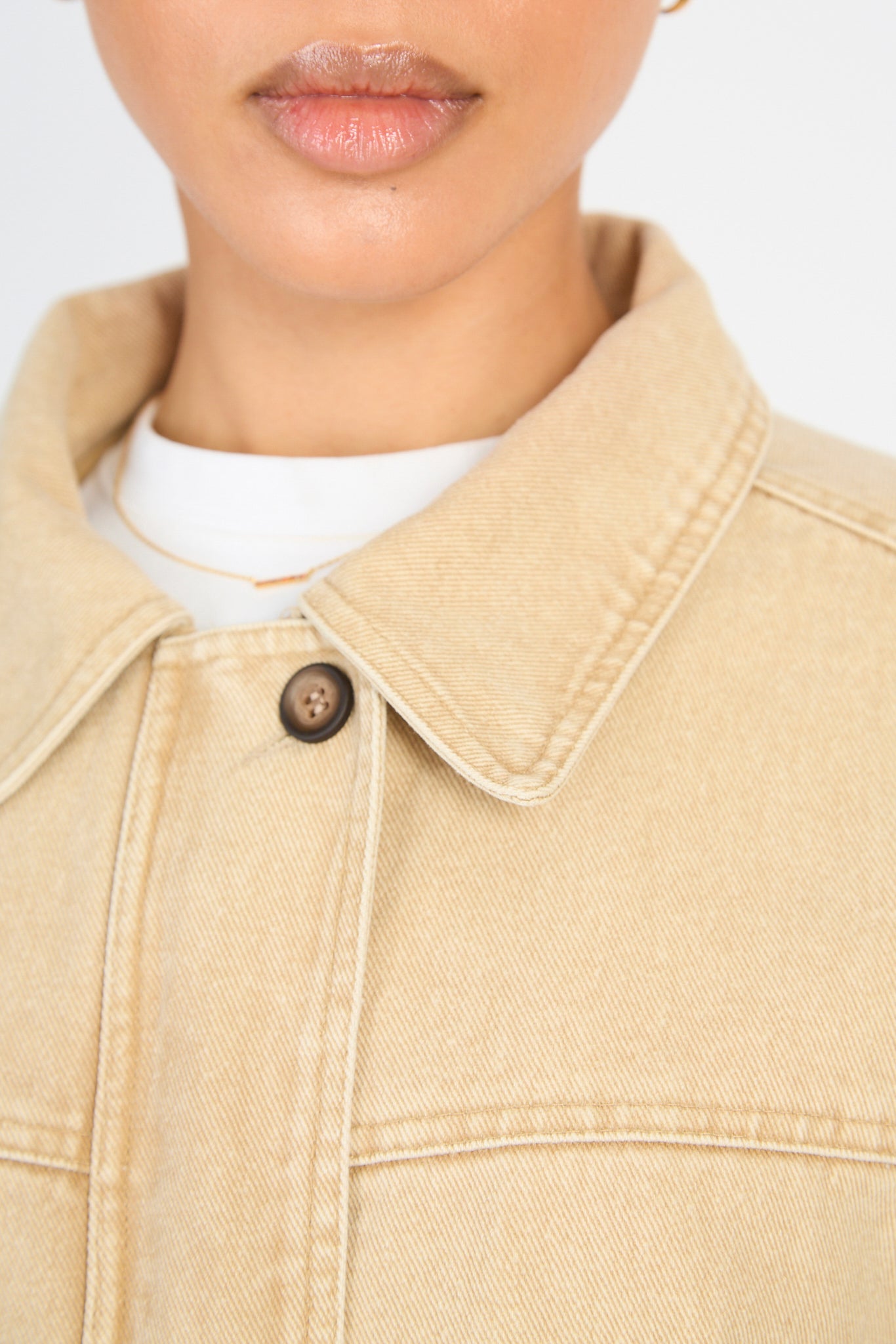 Beige denim jacket_4