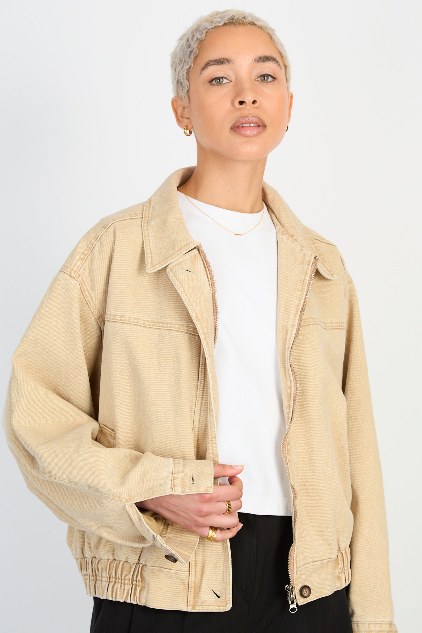 Beige denim jacket_2