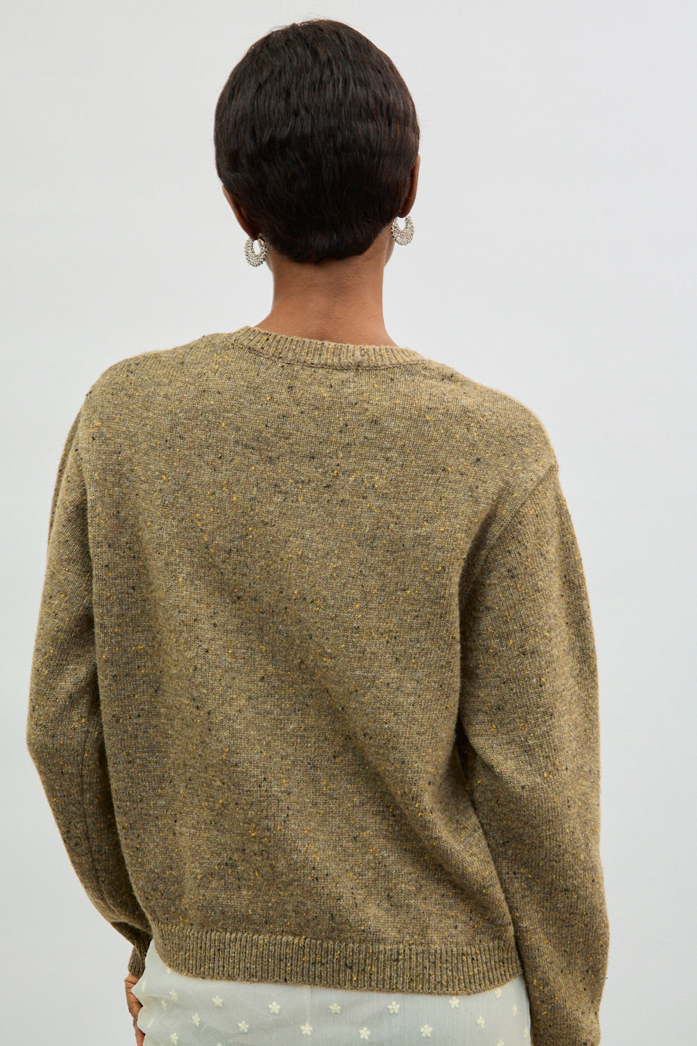 Beige flecked wool blend jumper_2