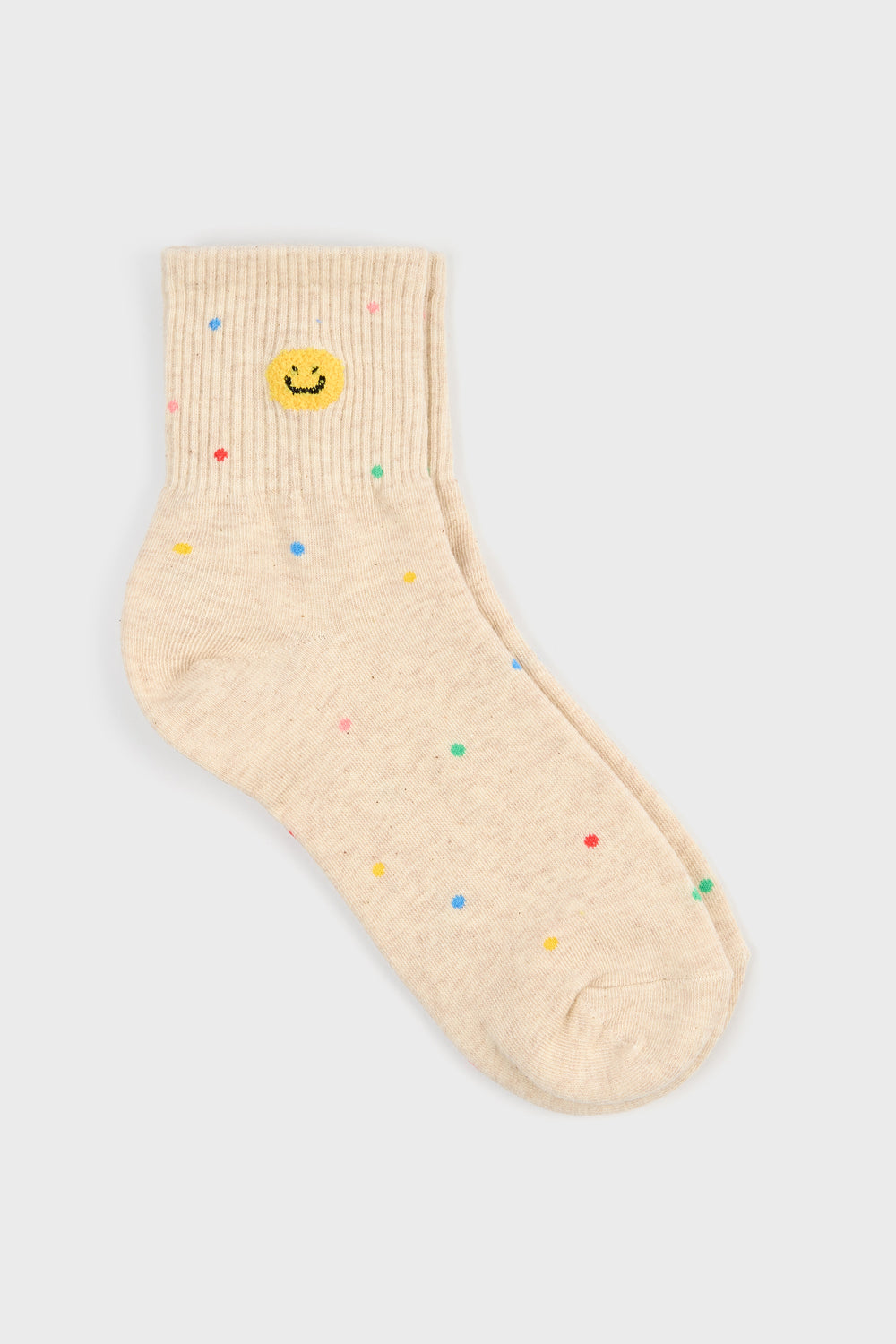 Confetti smiley face socks - Set of 3