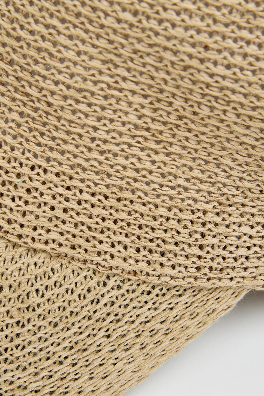Beige straw weave baseball hat_5