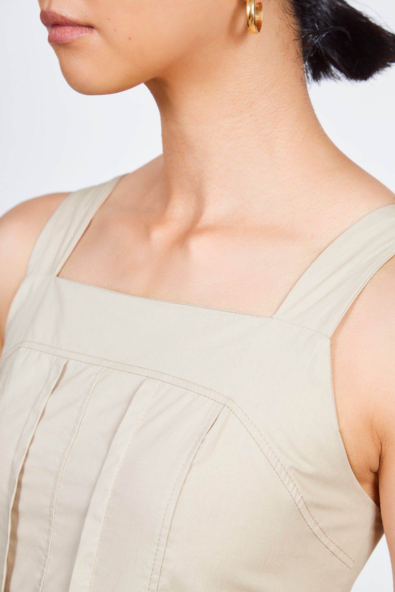 Beige corset bodice dress_4