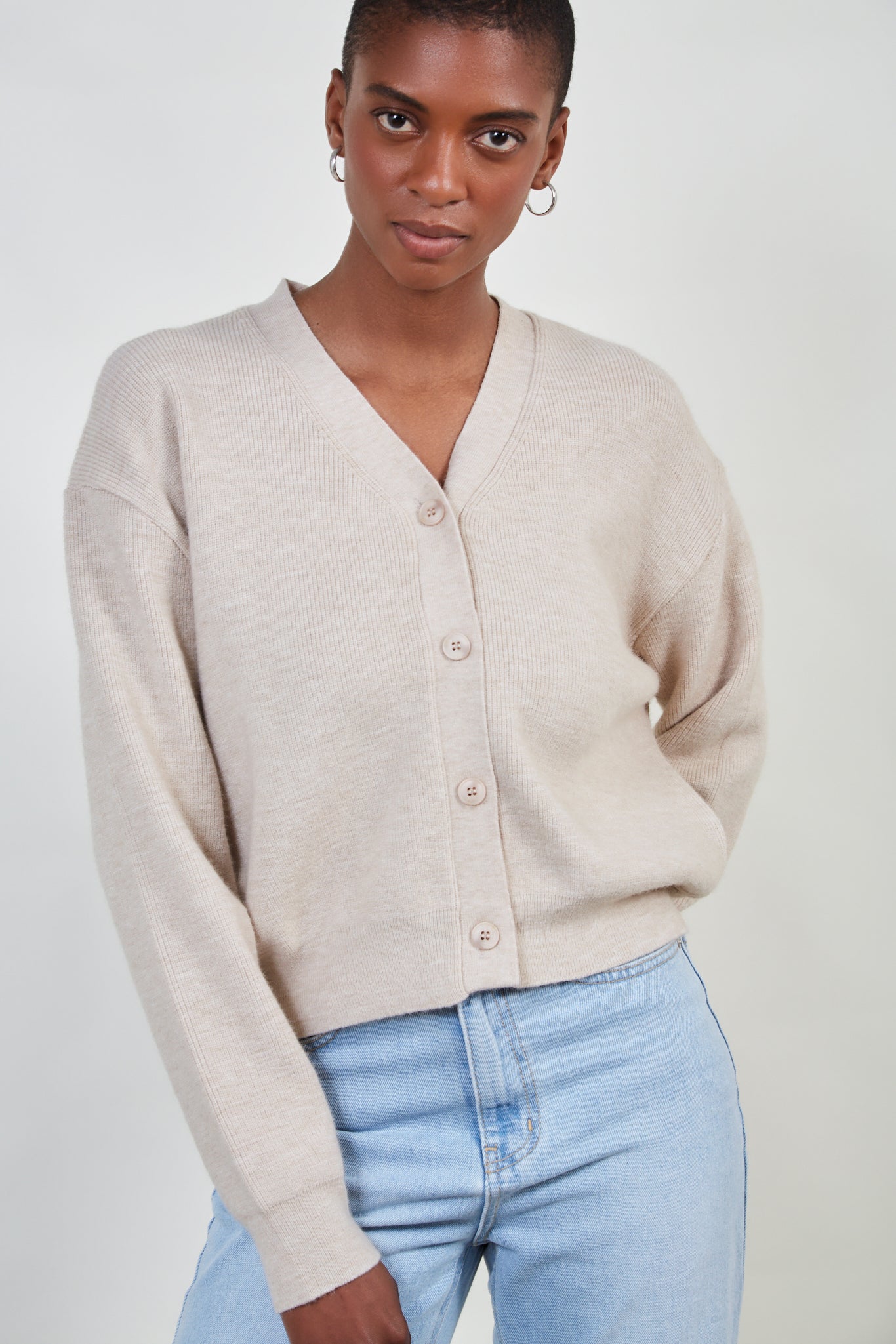 Beige smart cardigan_2