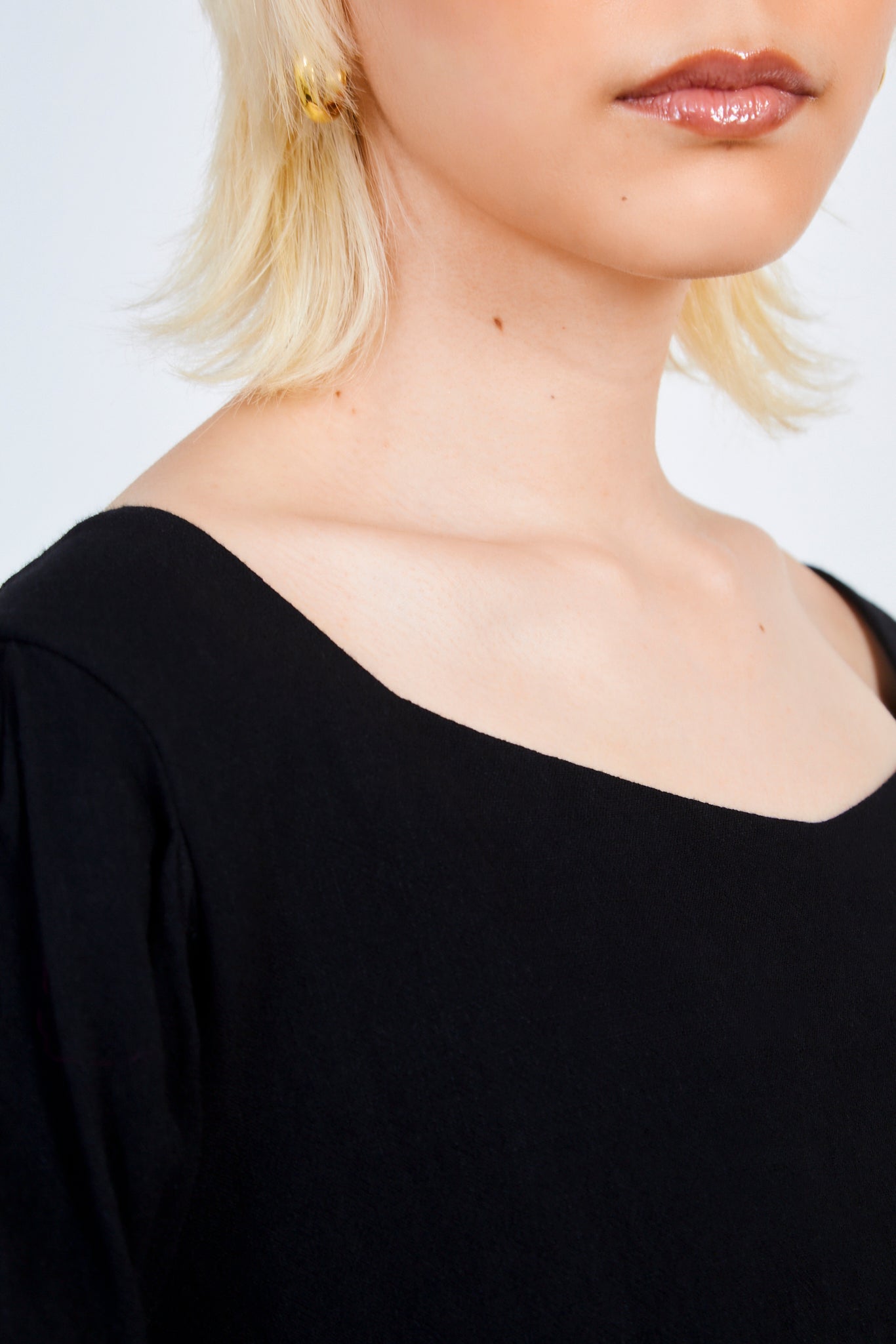 Black ruched waist short sleeved top_4