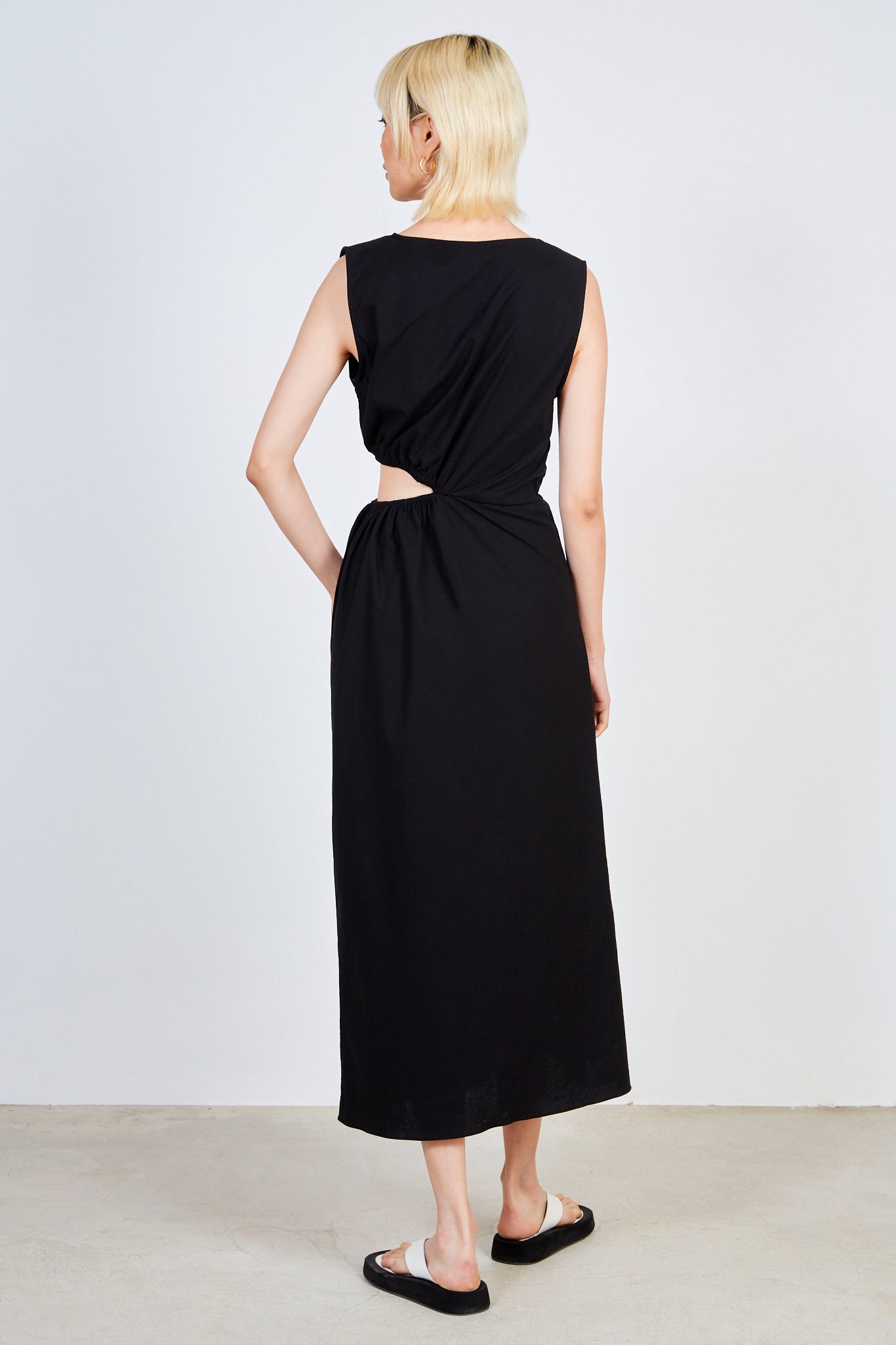 Black side peek dress_2
