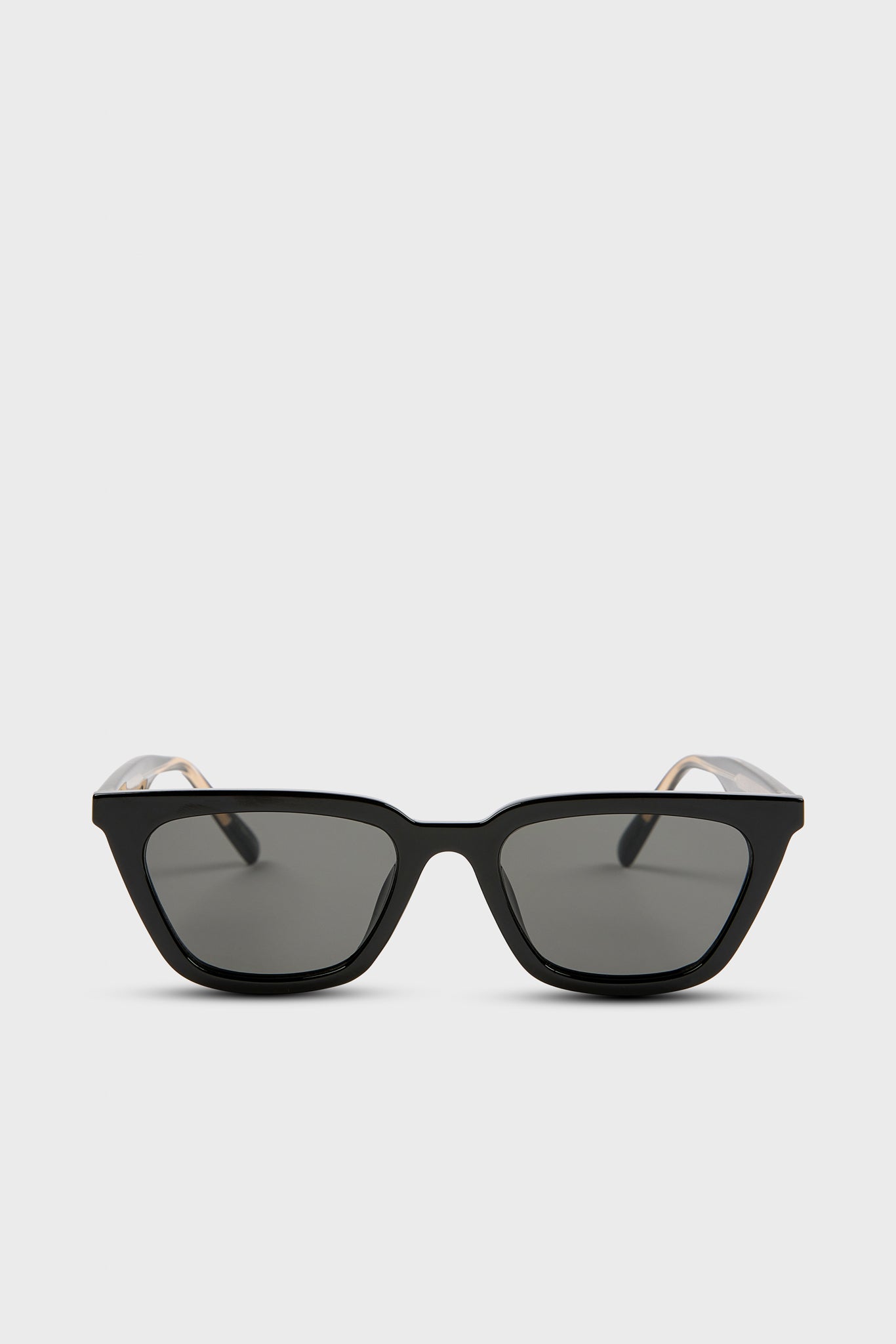 Black angled cat eye sunglasses_1