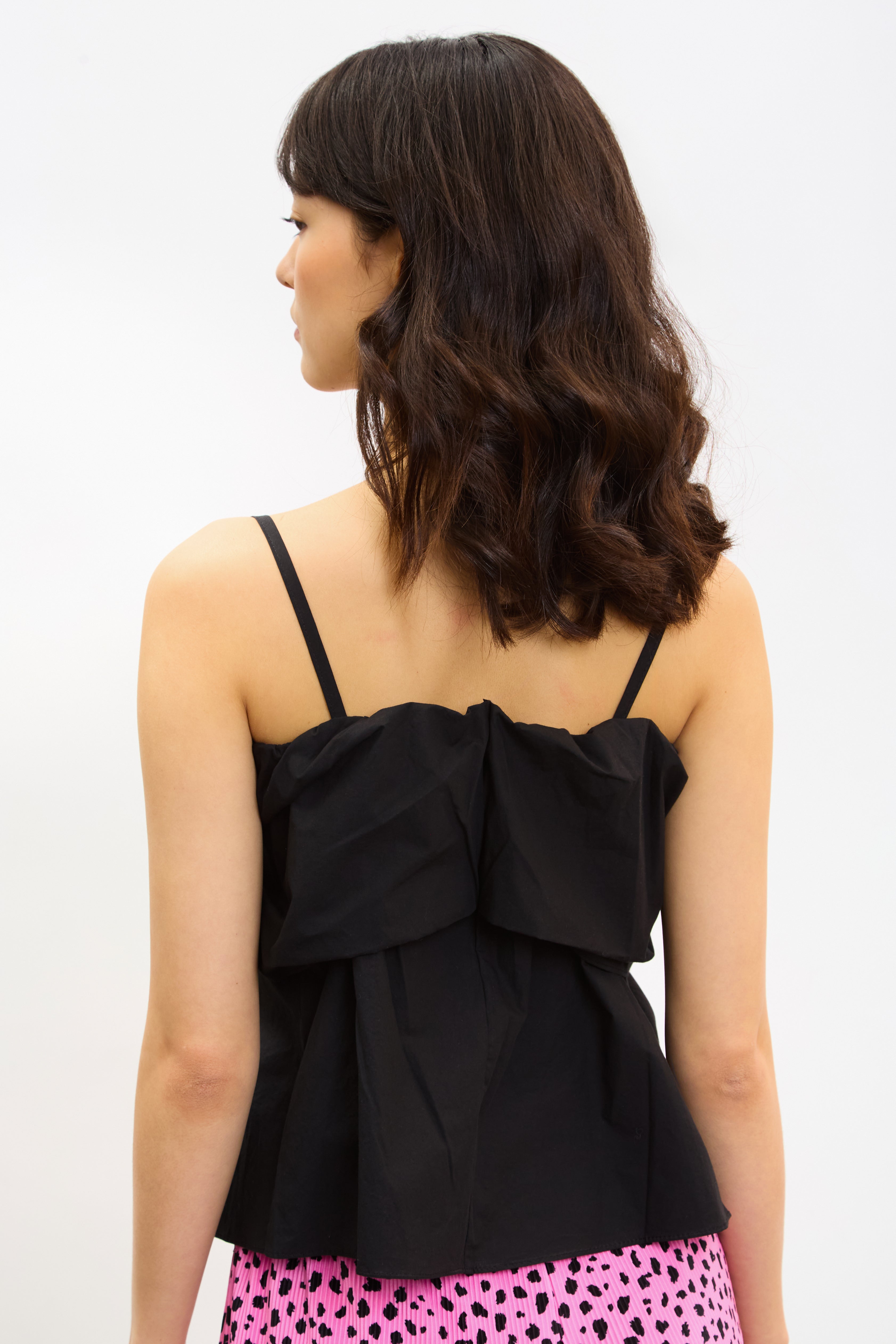 Black cross panel thin strap tank_2