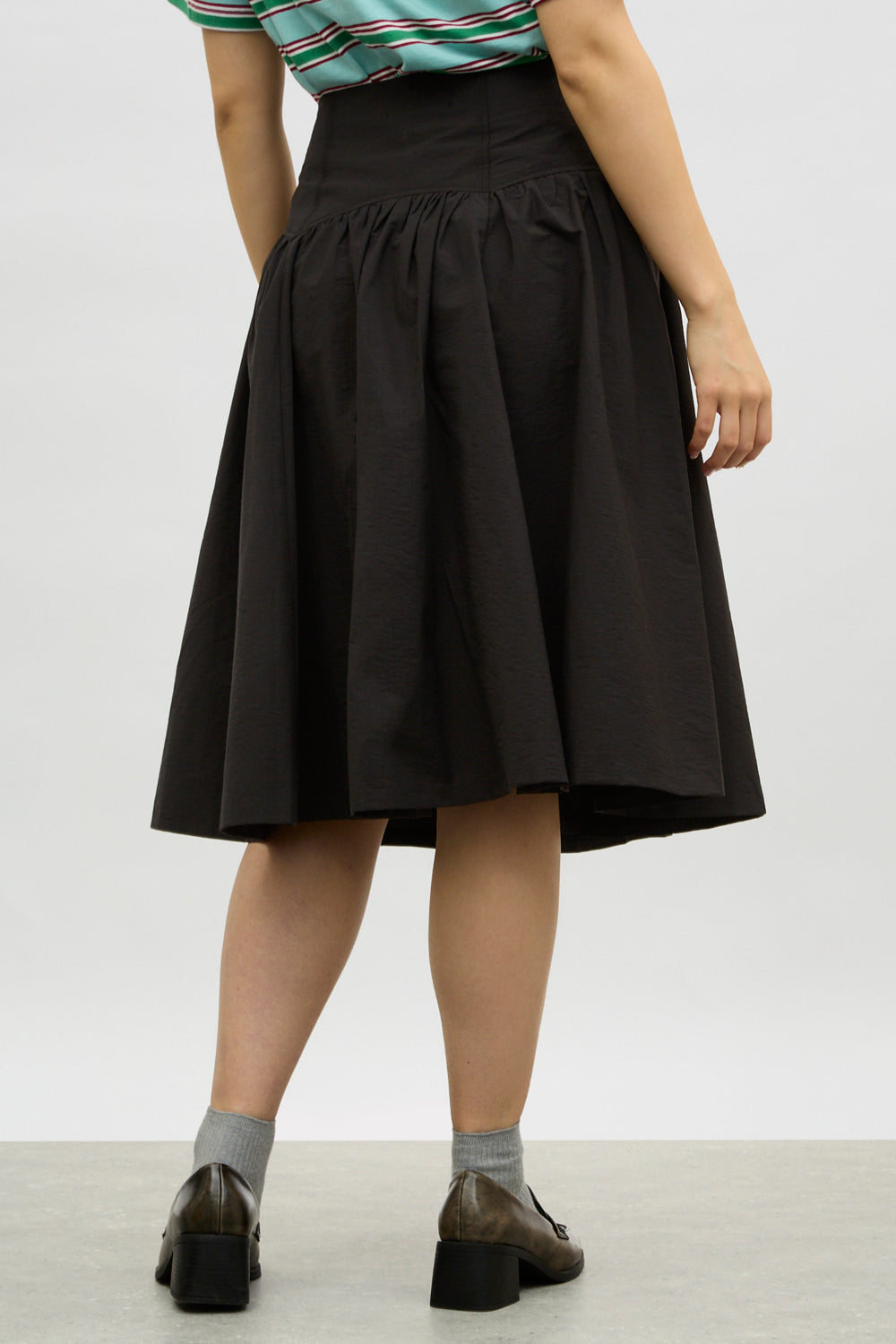 Black drop waist skirt_2